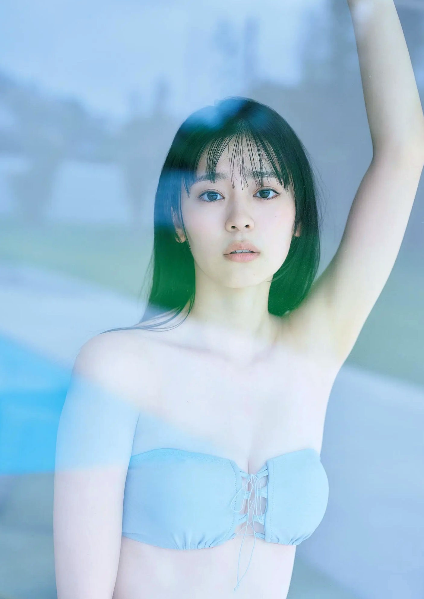 坂井仁香 - ひとかけら 户外泳池比基尼清新写真