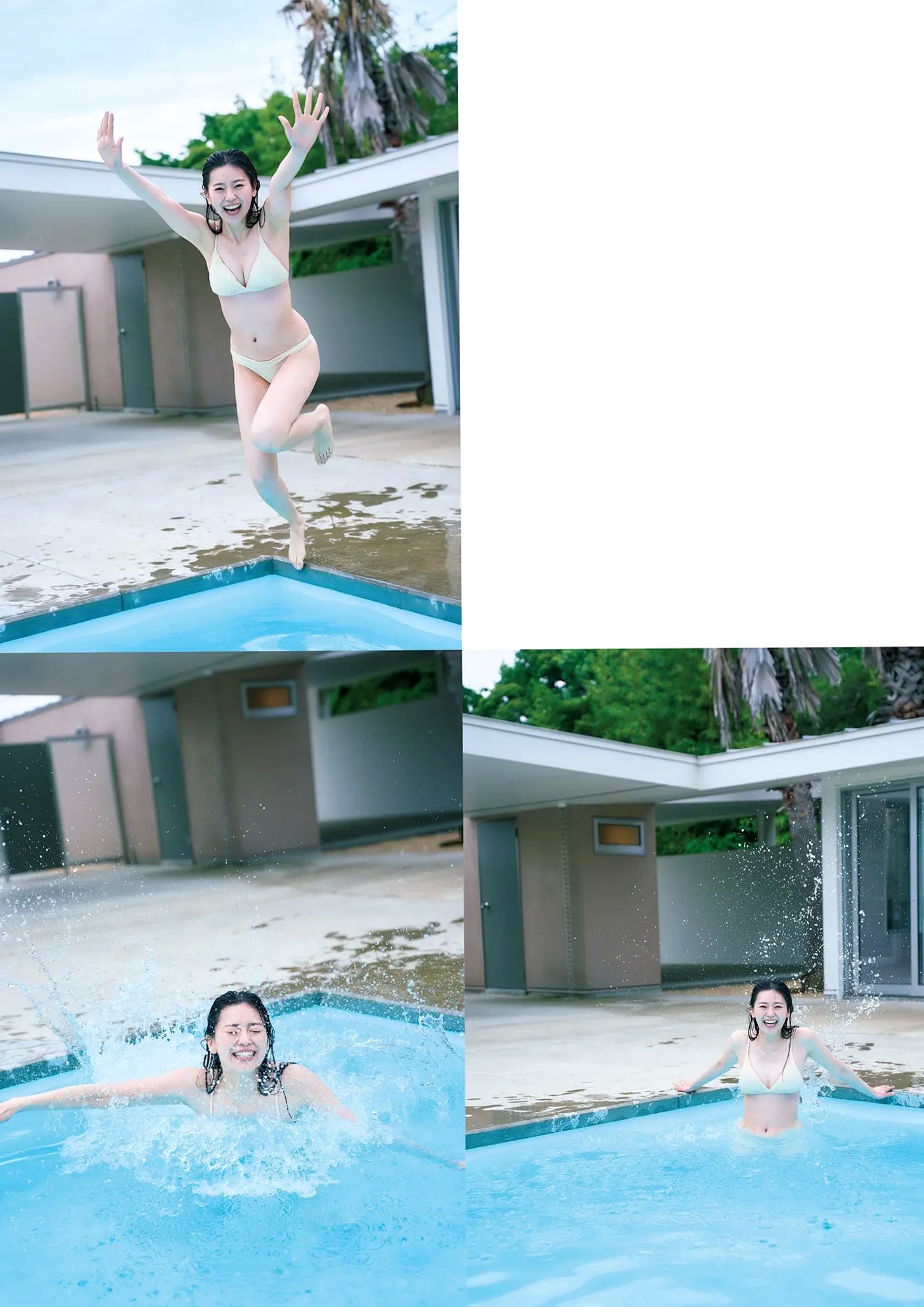 坂井仁香 - ひとかけら 户外泳池比基尼清新写真