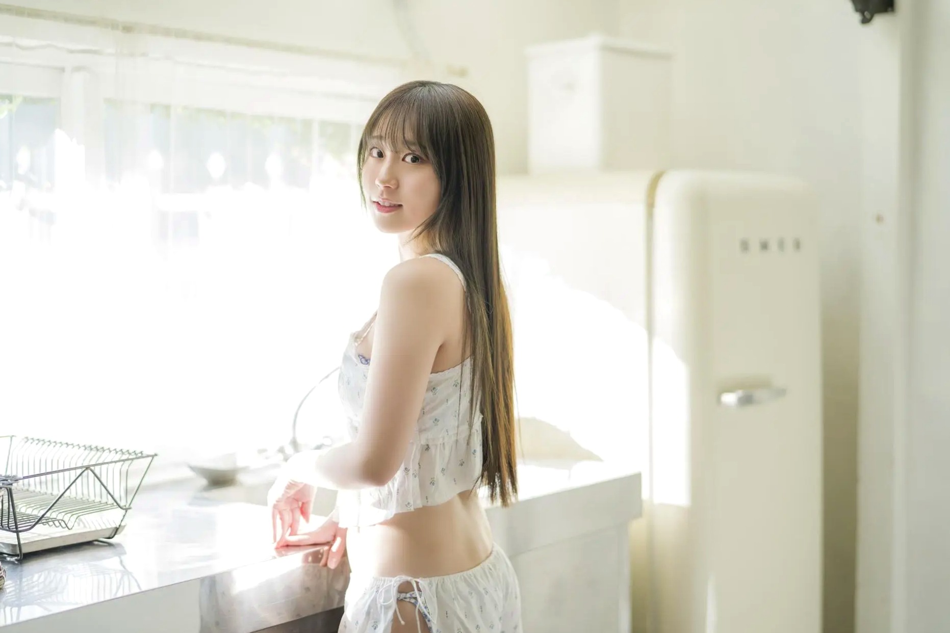 大白桃子 - 白桃 鲜采果实未公开写真集 日系清新家居私房照
