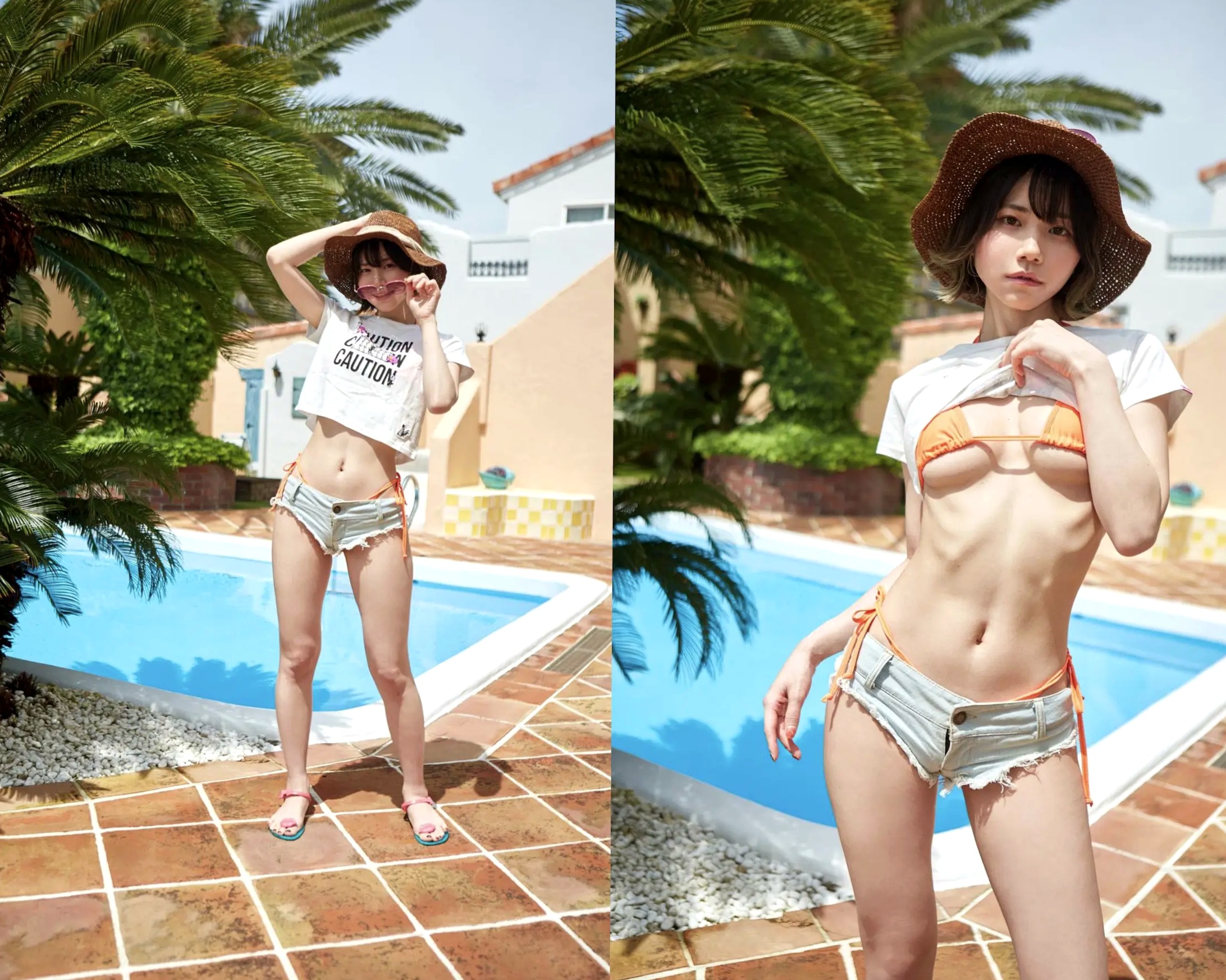 仁藤りさ - にとーが連れてくる夏:日系性感尤物粉色比基尼大尺度私房写真