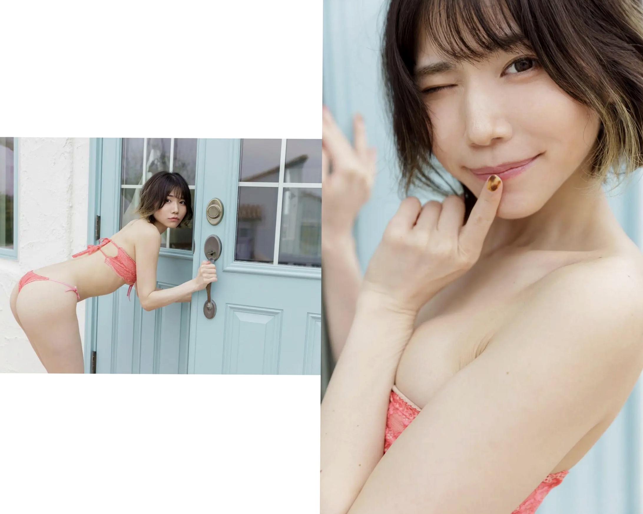 仁藤りさ - にとーが連れてくる夏:日系性感尤物粉色比基尼大尺度私房写真