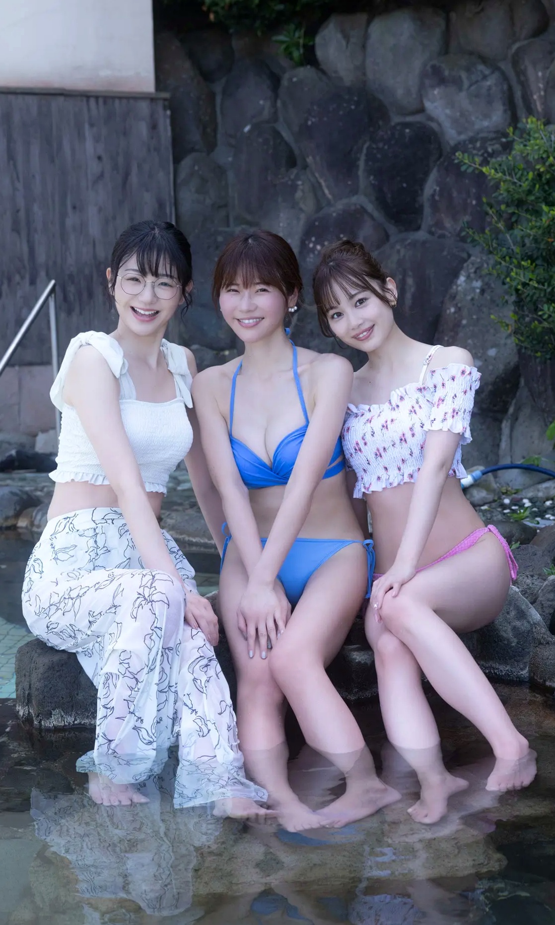 伊藤優衣・水原ゆき・長谷川かすみ - 俺達のあざす。温泉旅馆治愈系私房写真