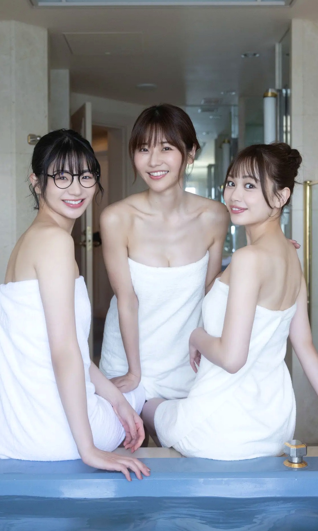伊藤優衣・水原ゆき・長谷川かすみ - 俺達のあざす。温泉旅馆治愈系私房写真