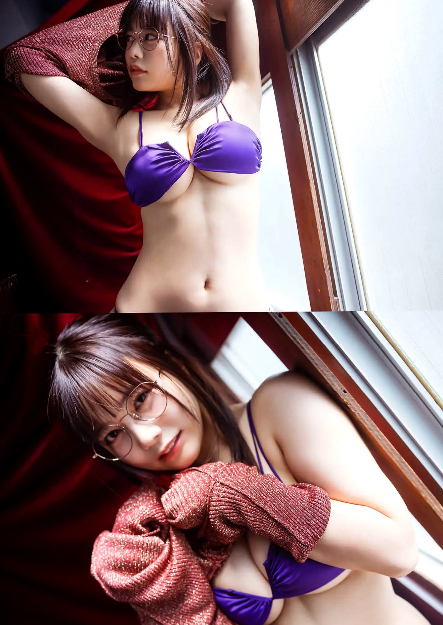 東雲うみ《Nocturne》性感写真:复古比基尼与街头冷艳女神诱惑