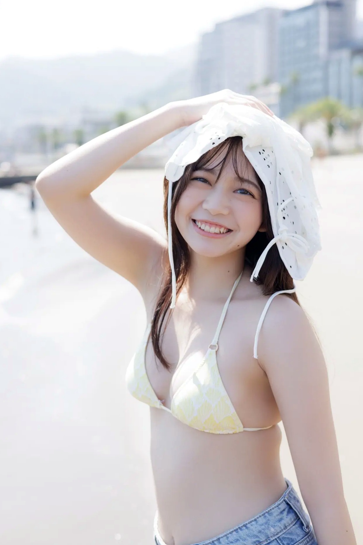 蓬莱舞《瑞々しい輝き》日本清纯美少女温泉沙滩比基尼写真