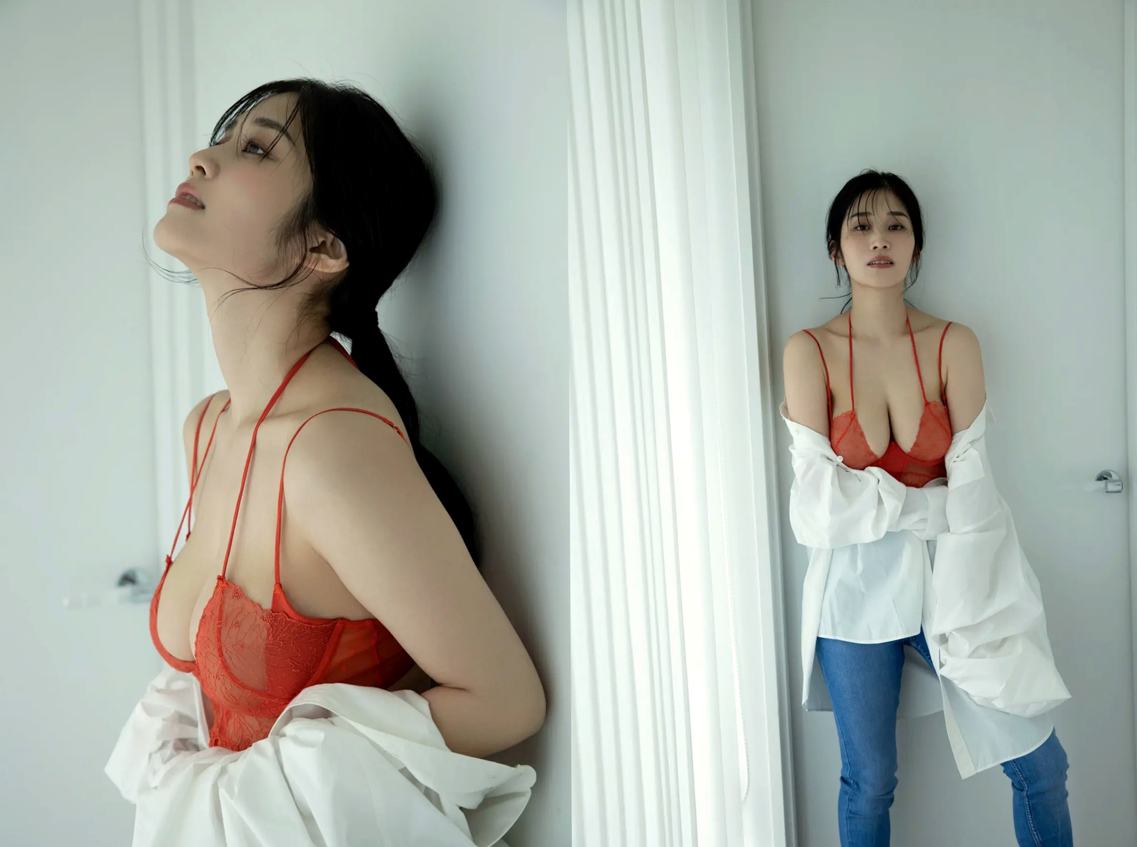 《高橋凛 - 理想ノカラダ》日本女神性感内衣与浴室湿身私房写真