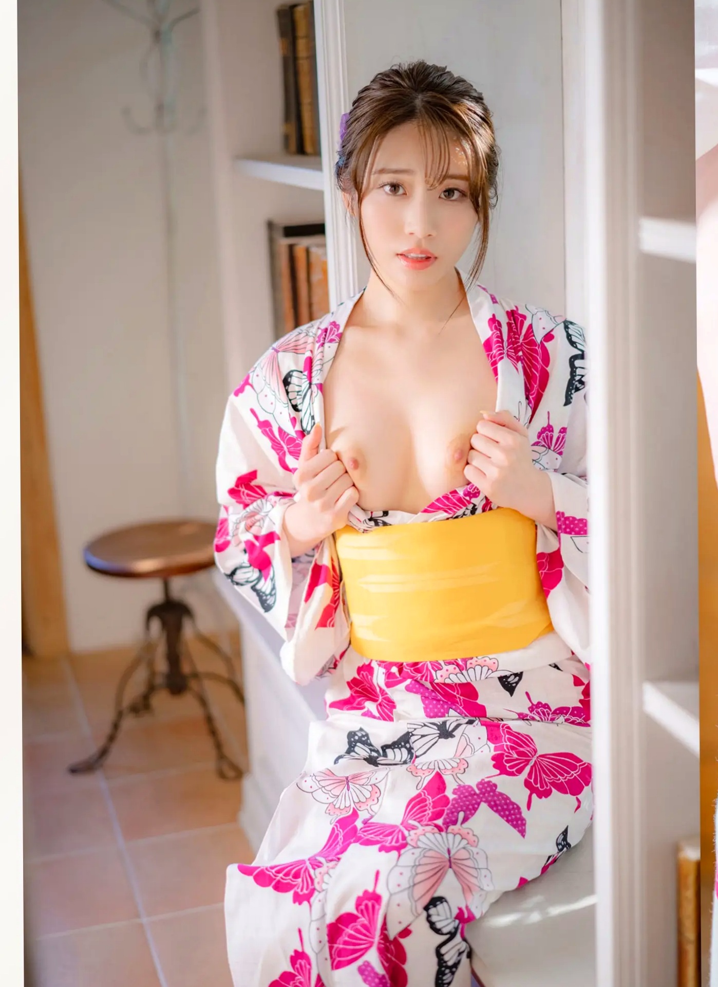 河北彩伽 - 最高の彼女 日系清新家居性感私房照 和服诱惑