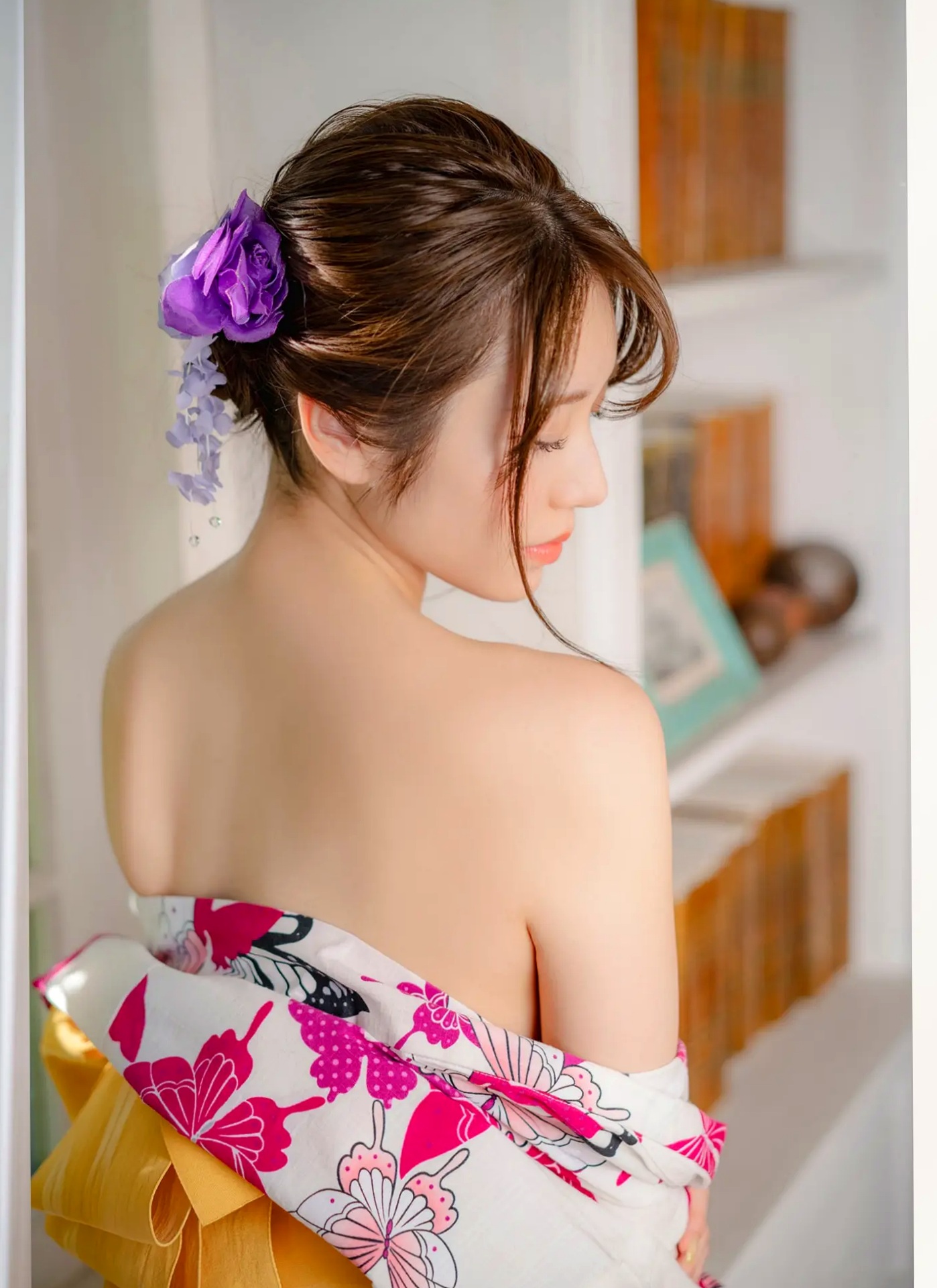 河北彩伽 - 最高の彼女 日系清新家居性感私房照 和服诱惑