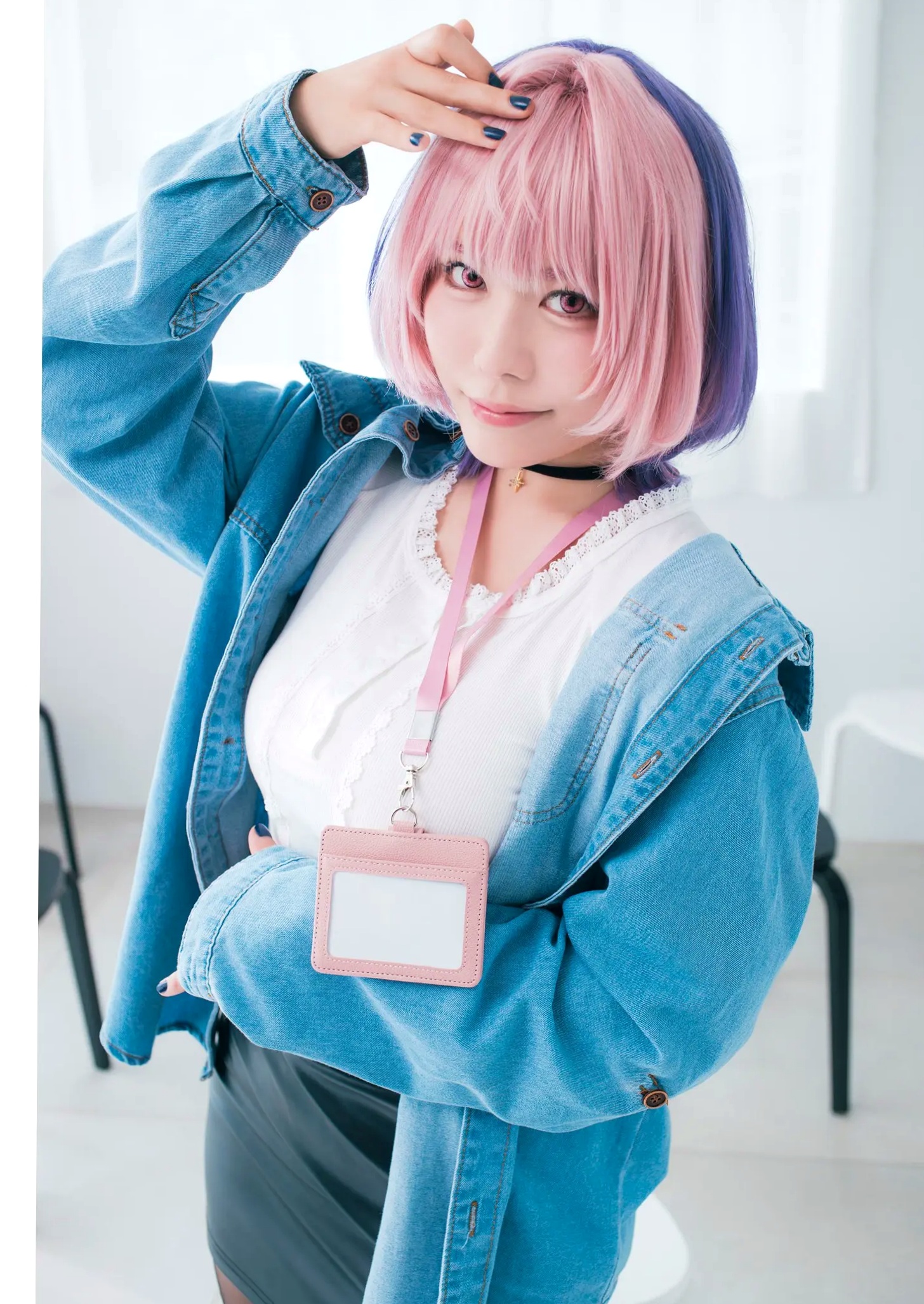 東雲うみ - のあ先輩“の”コスプレ:日本女神比基尼黑丝性感写真