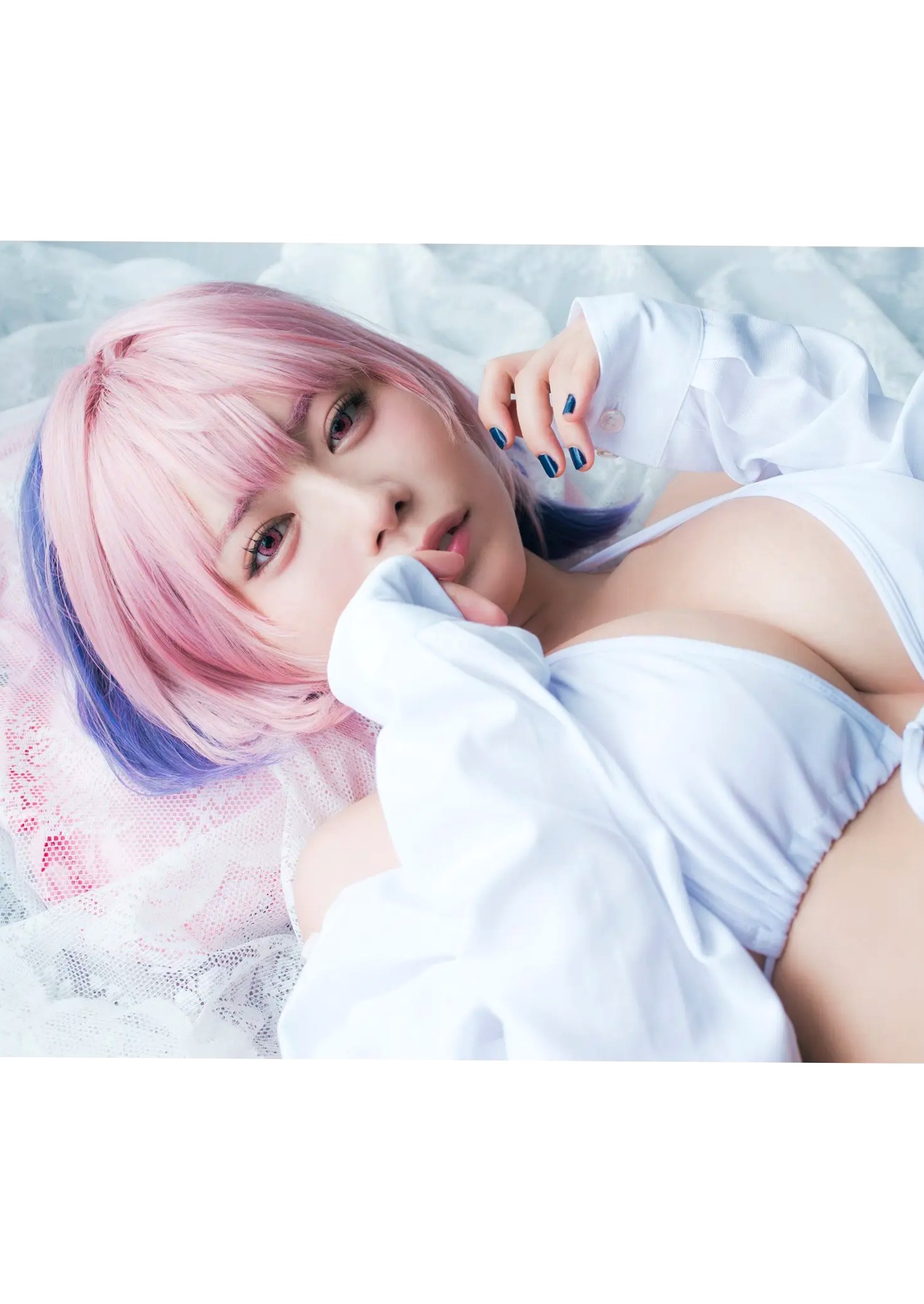 東雲うみ - のあ先輩“の”コスプレ:日本女神比基尼黑丝性感写真