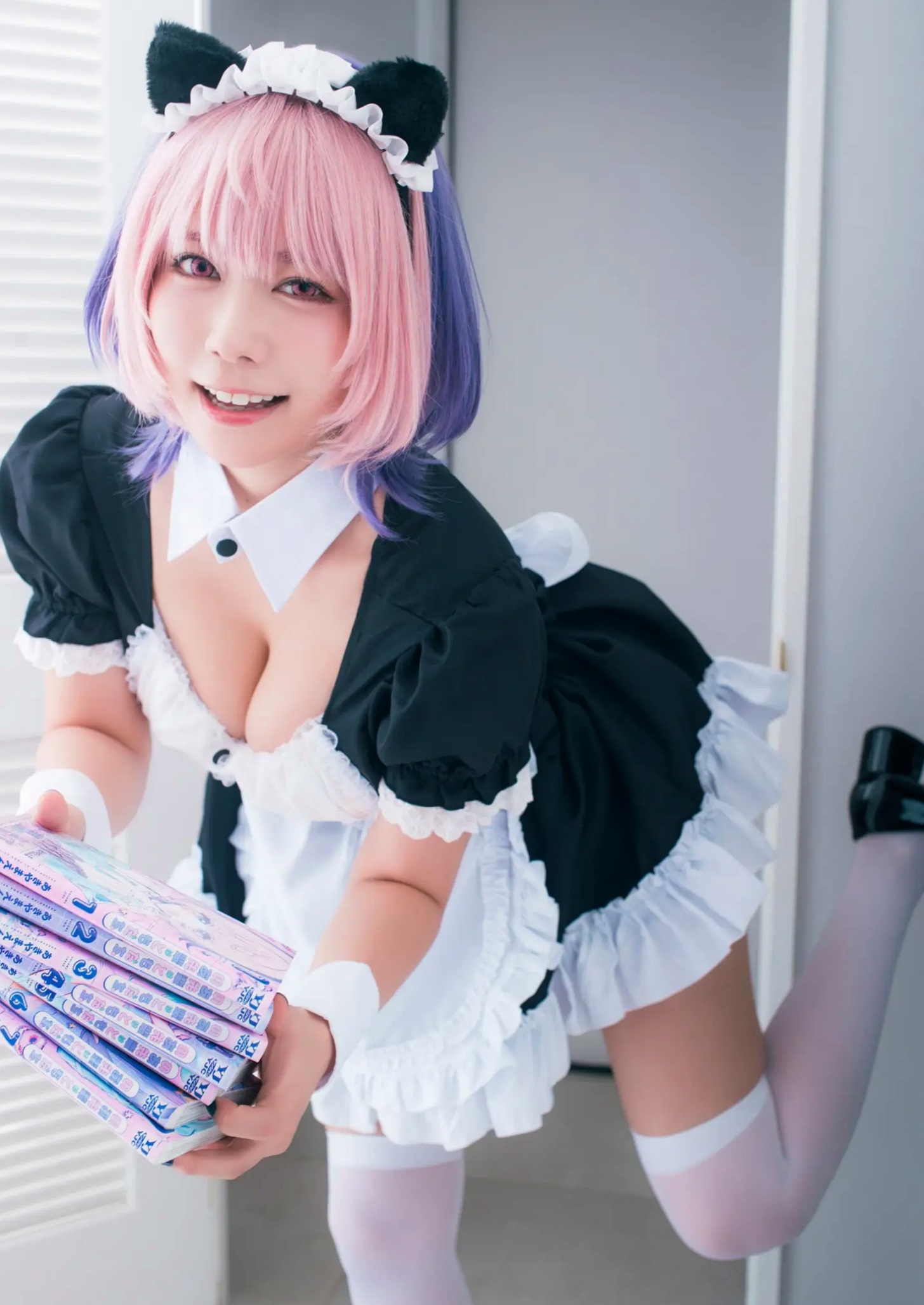東雲うみ - のあ先輩“の”コスプレ:日本女神比基尼黑丝性感写真