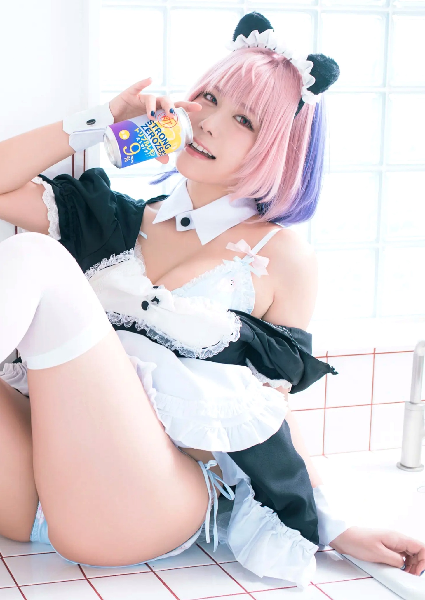 東雲うみ - のあ先輩“の”コスプレ:日本女神比基尼黑丝性感写真