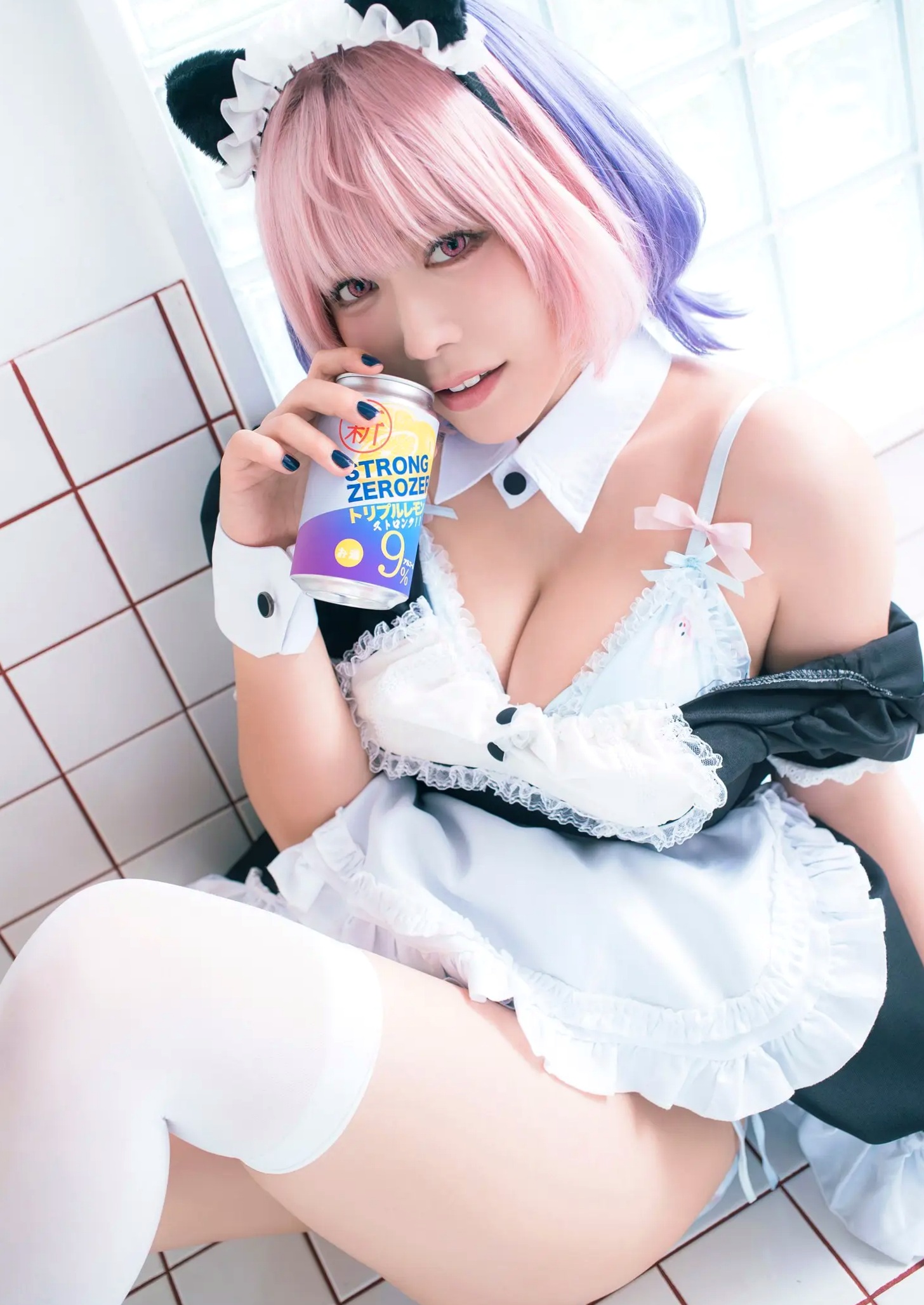 東雲うみ - のあ先輩“の”コスプレ:日本女神比基尼黑丝性感写真