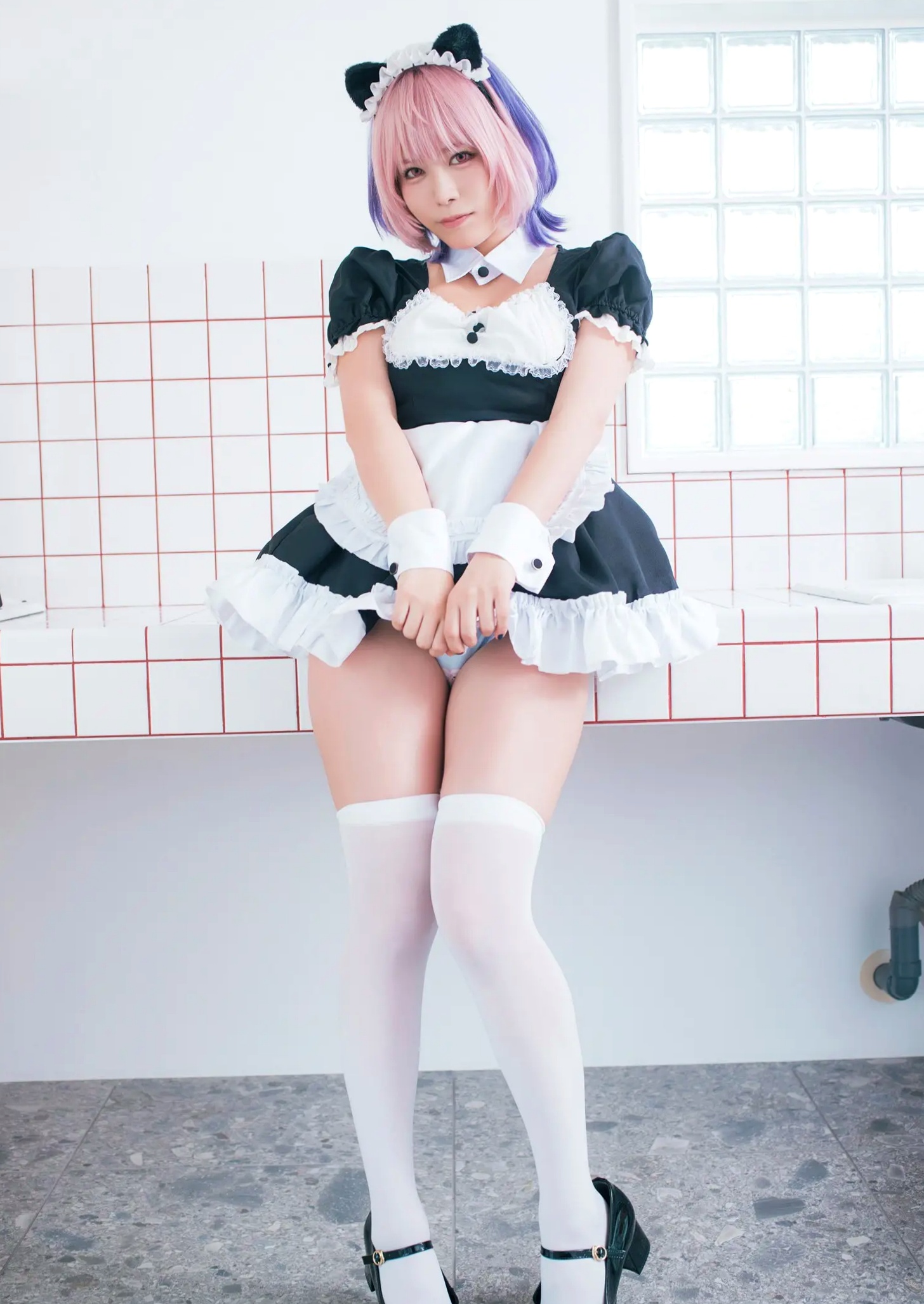 東雲うみ - のあ先輩“の”コスプレ:日本女神比基尼黑丝性感写真