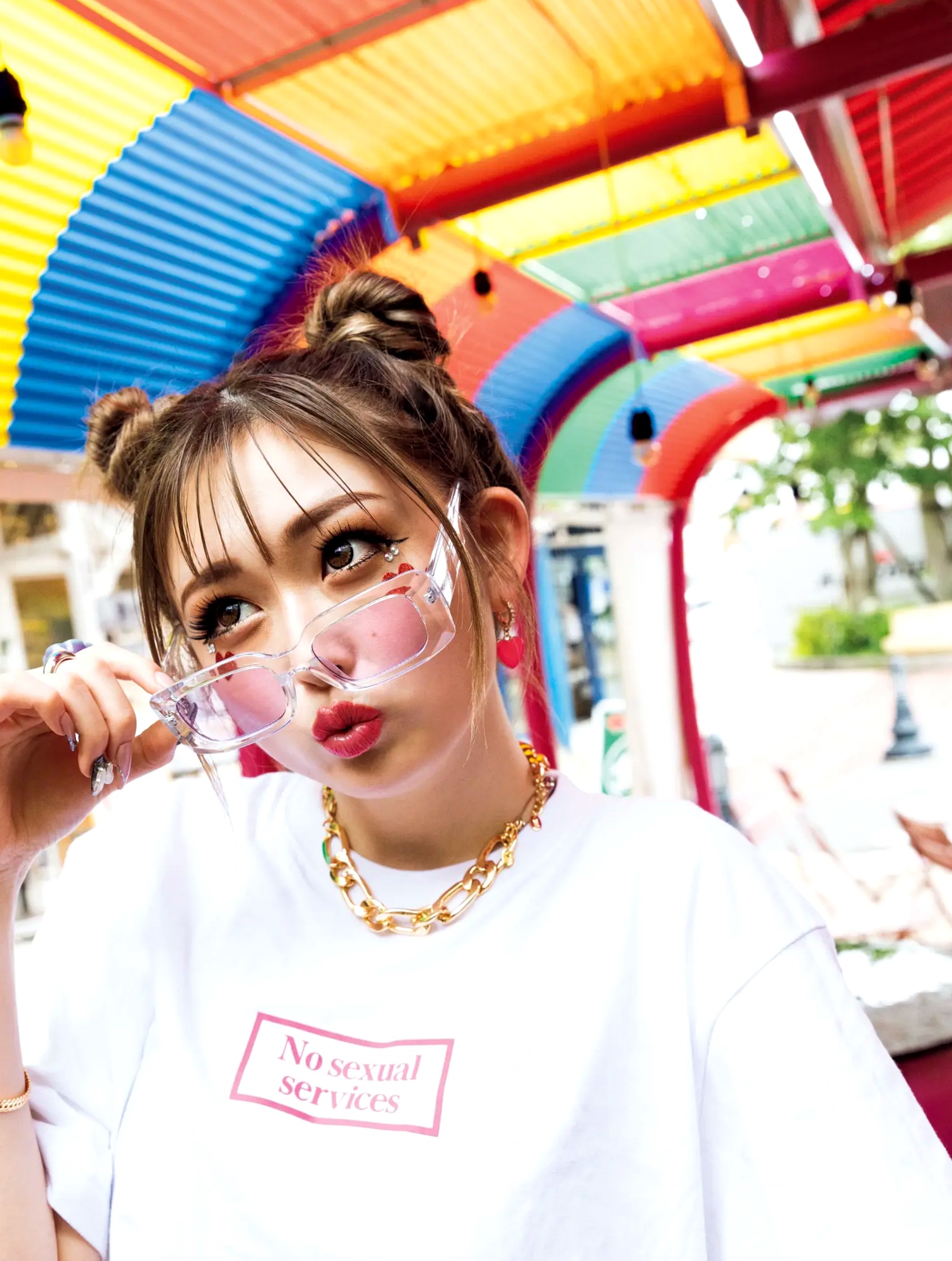 ゆうちゃみ - ゆうな 日本性感辣妹写真 湿身诱惑与野性黑丝街拍