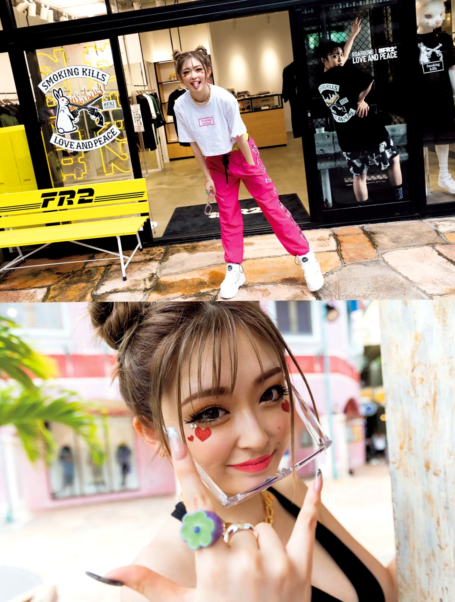 ゆうちゃみ - ゆうな 日本性感辣妹写真 湿身诱惑与野性黑丝街拍