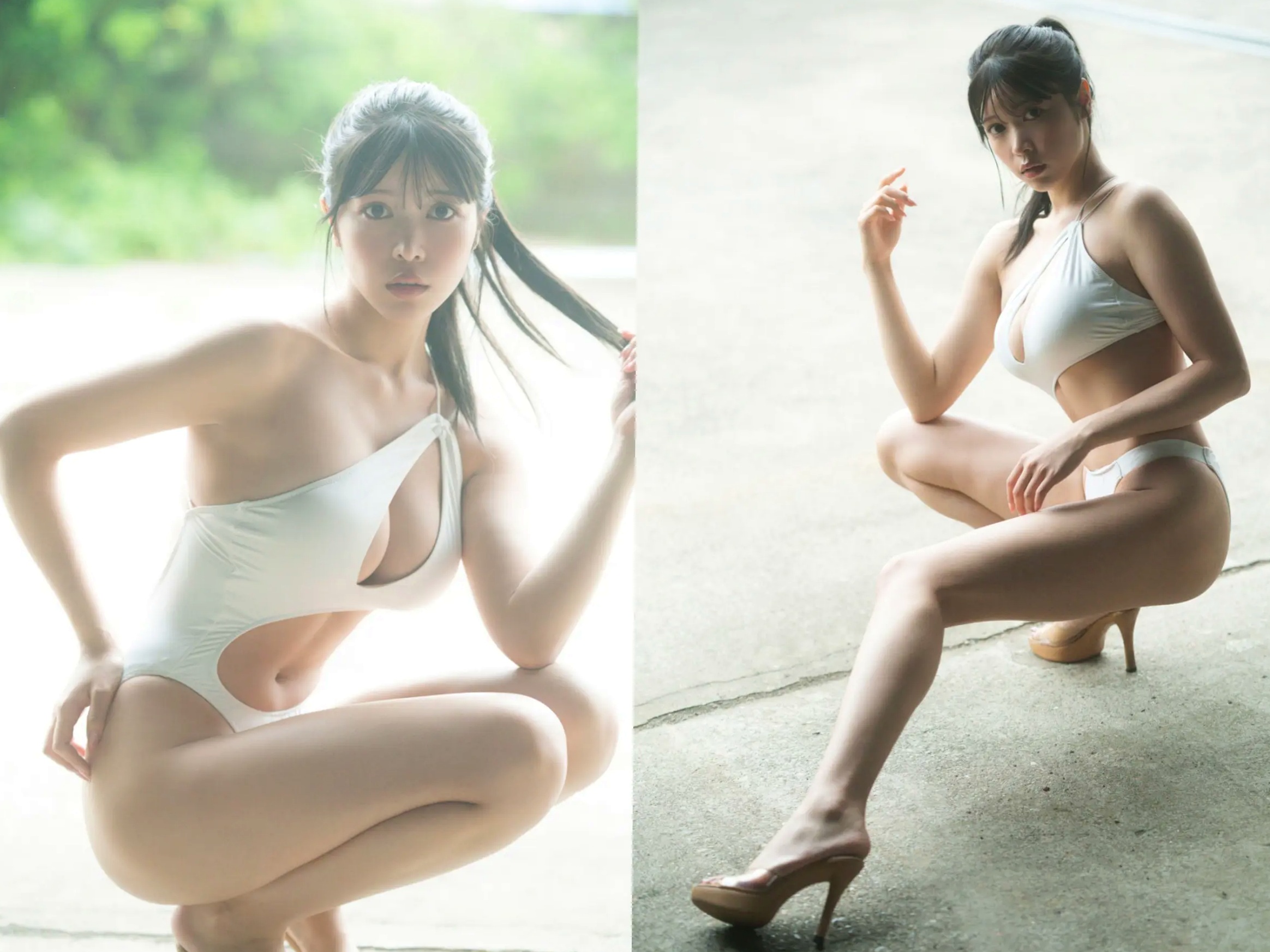七瀬なな - 無敵のVenus:日本女神浴室湿身诱惑与户外比基尼和服写真