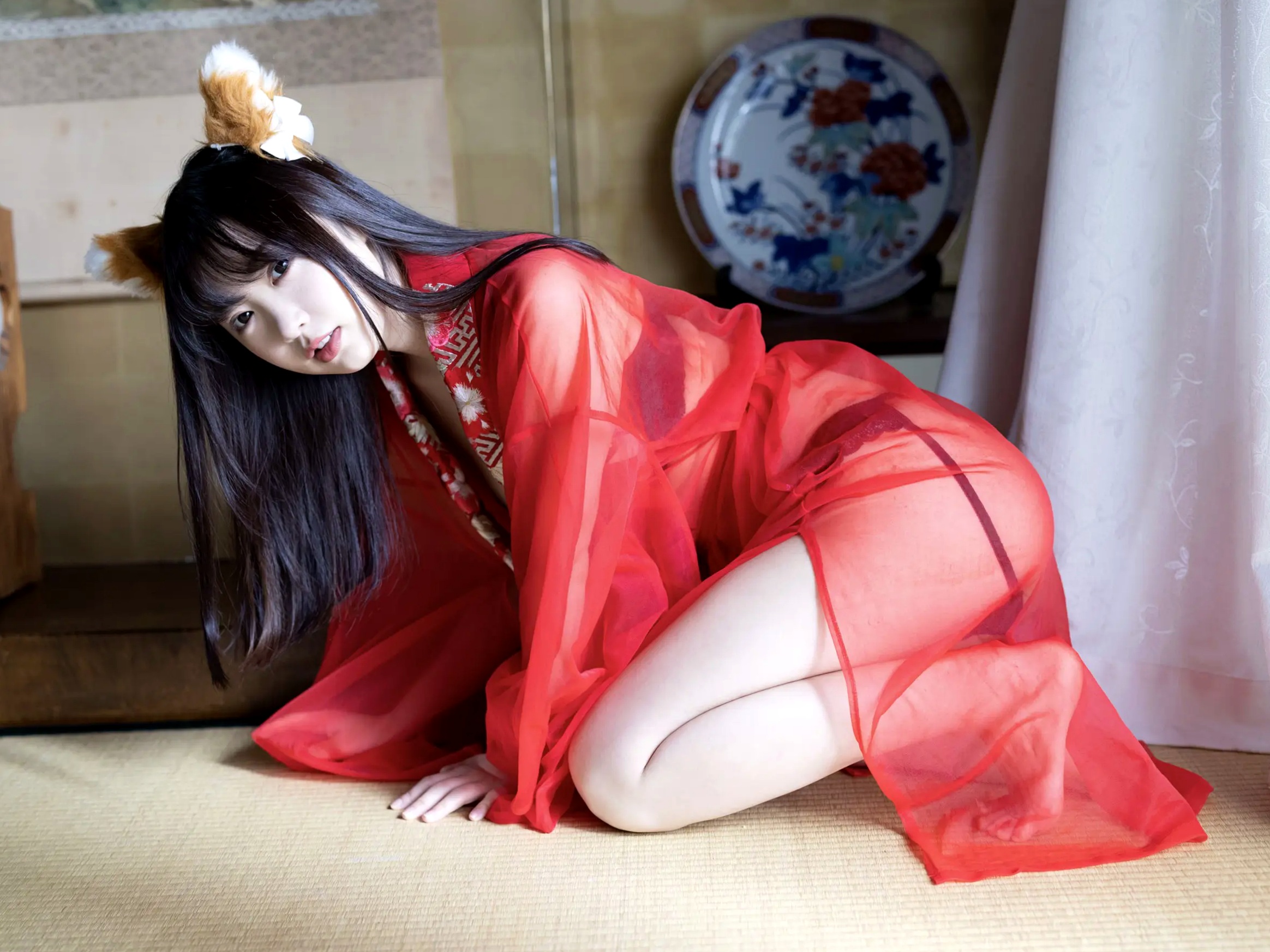 崎川みずき - Seven Transformations 七変化 日本女神私房内衣黑丝性感写真