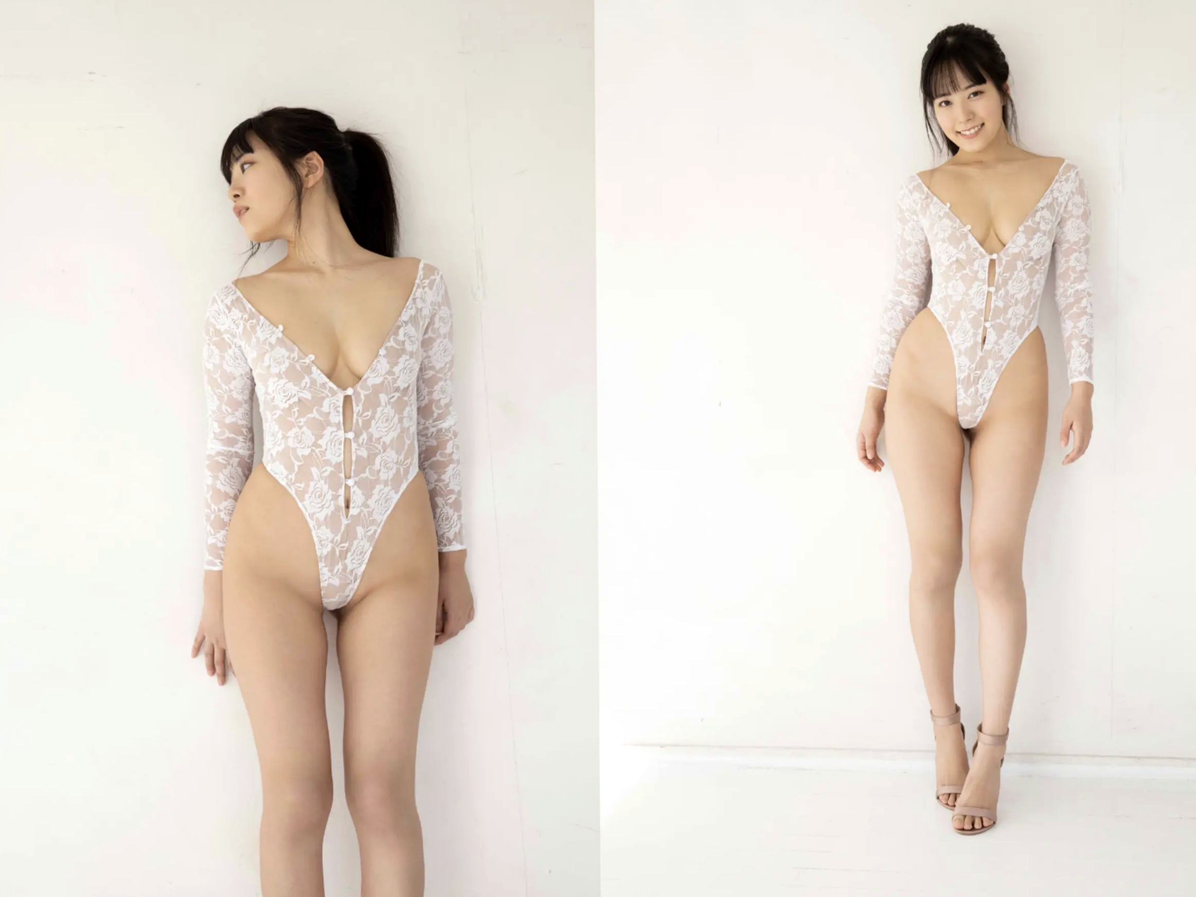 東雲うみ - 商社OL破れちゃった 日本性感女神东云海火辣私房内衣美臀写真