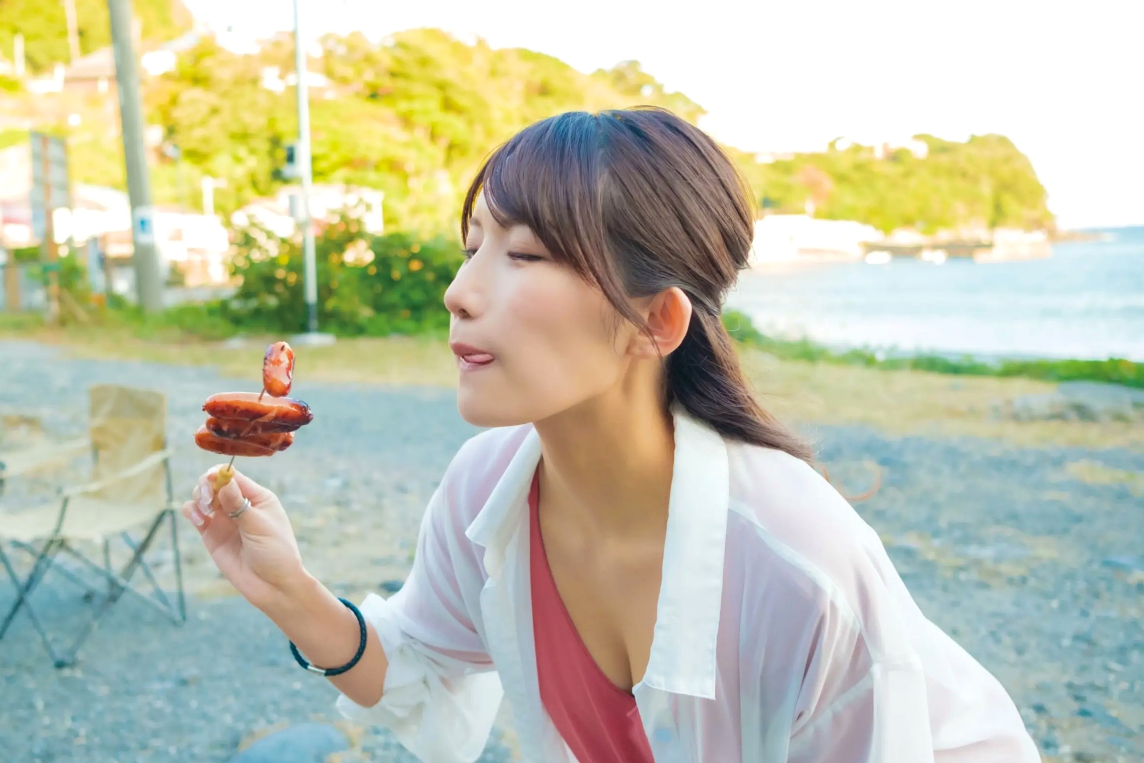 琴井ありさ - 琴井に恋と 真紅と夜明けの 日本性感女神清纯性感私房内衣写真