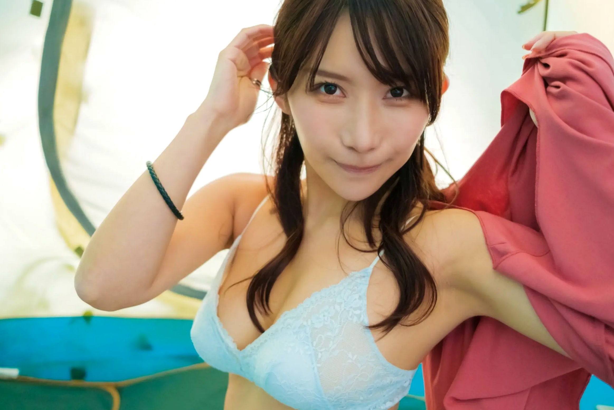 琴井ありさ - 琴井に恋と 真紅と夜明けの 日本性感女神清纯性感私房内衣写真