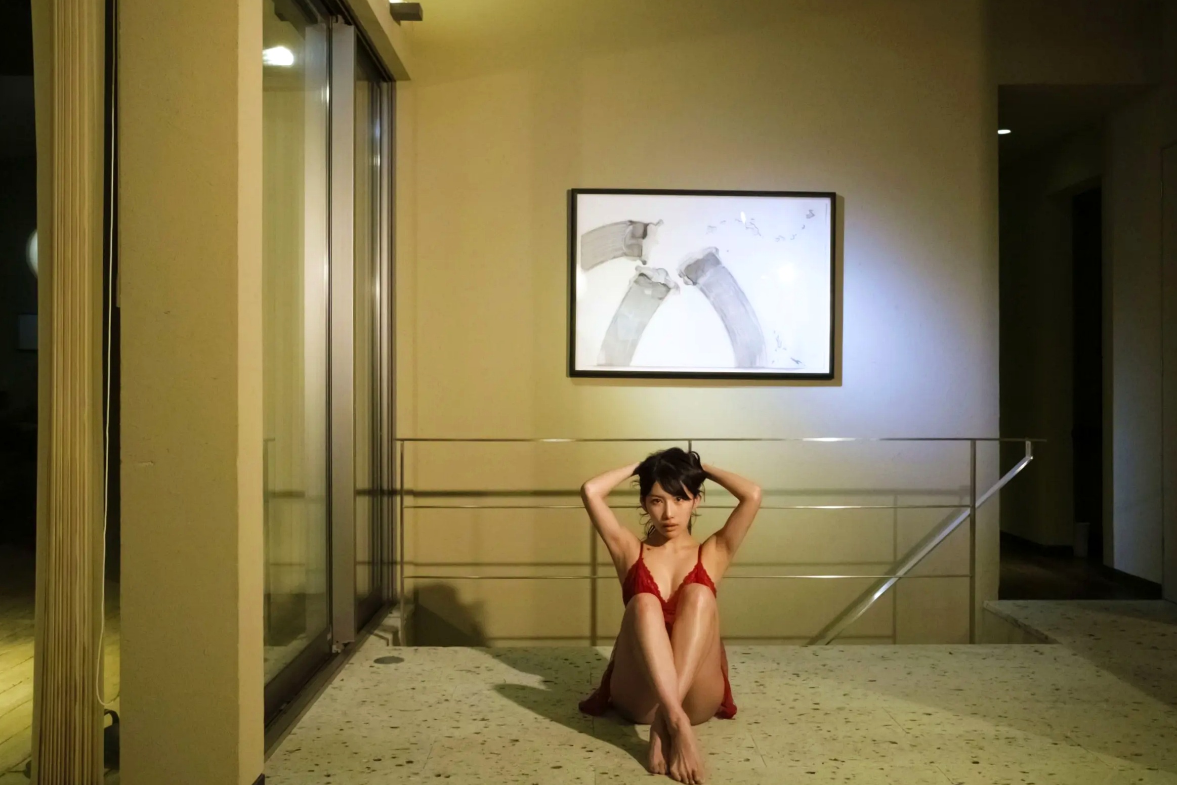 琴井ありさ - 琴井に恋と 真紅と夜明けの 日本性感女神清纯性感私房内衣写真