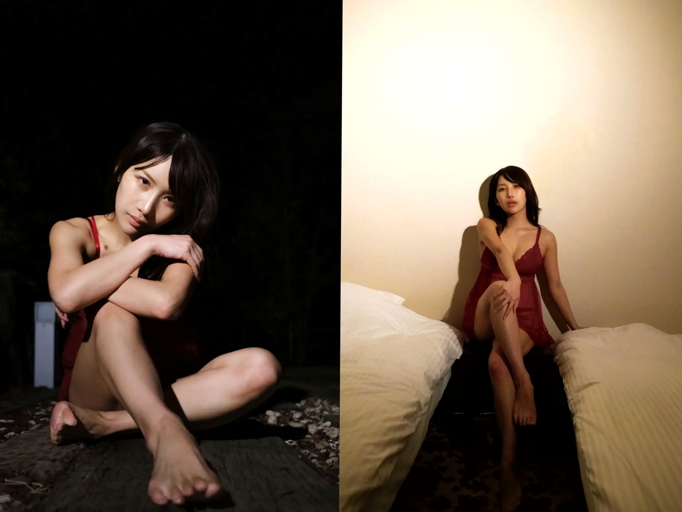 琴井ありさ - 琴井に恋と 真紅と夜明けの 日本性感女神清纯性感私房内衣写真