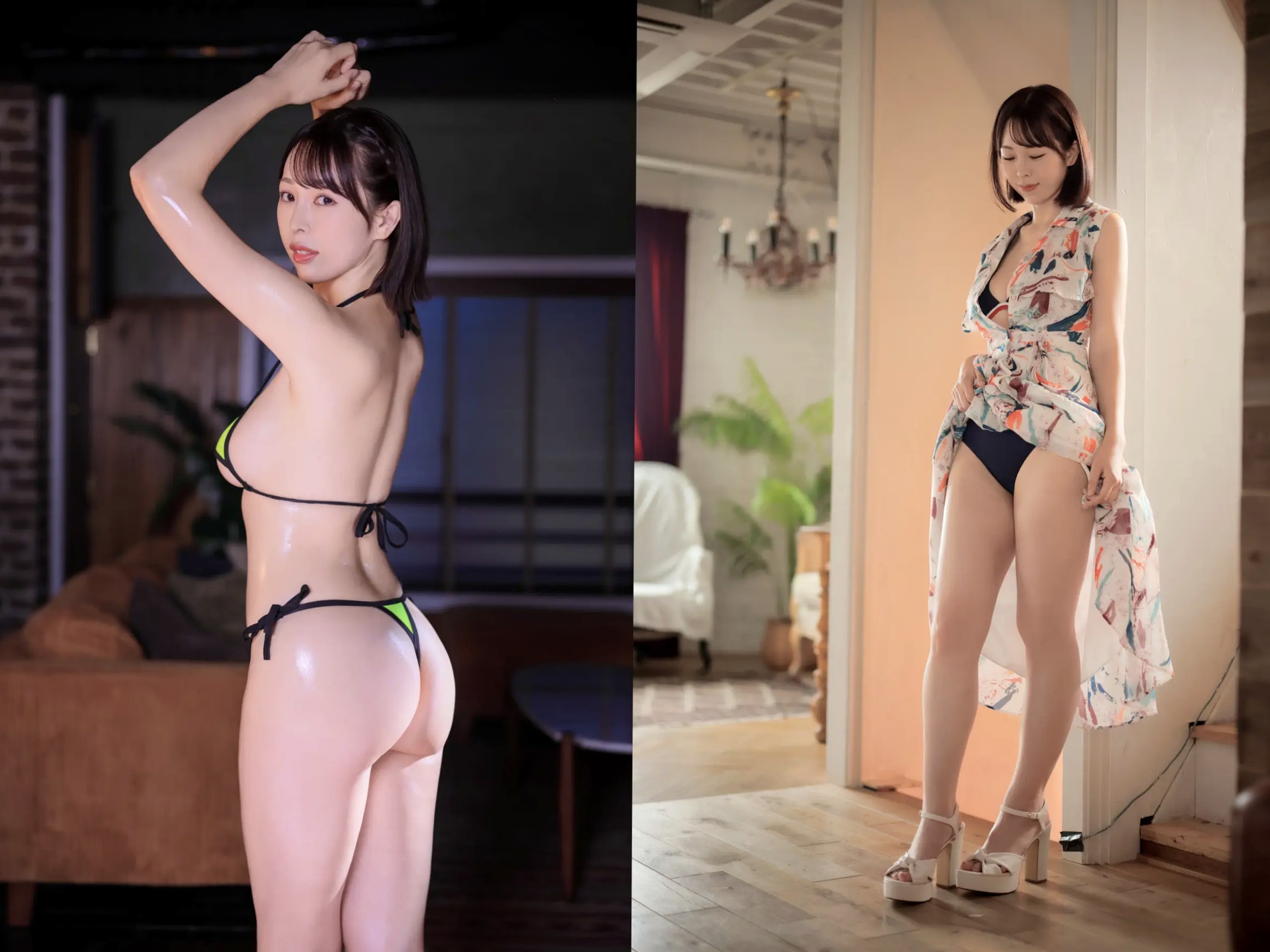望月菜七子 - 運命の女:日本极品女神比基尼湿身私房写真