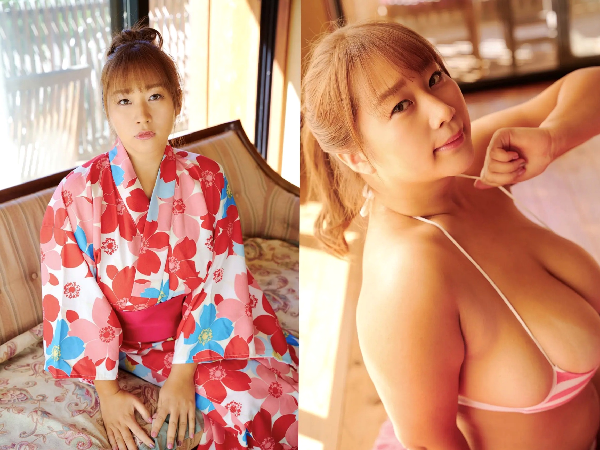 Ako - Kカップの想い 日本爆乳女神性感内衣与温泉湿身写真