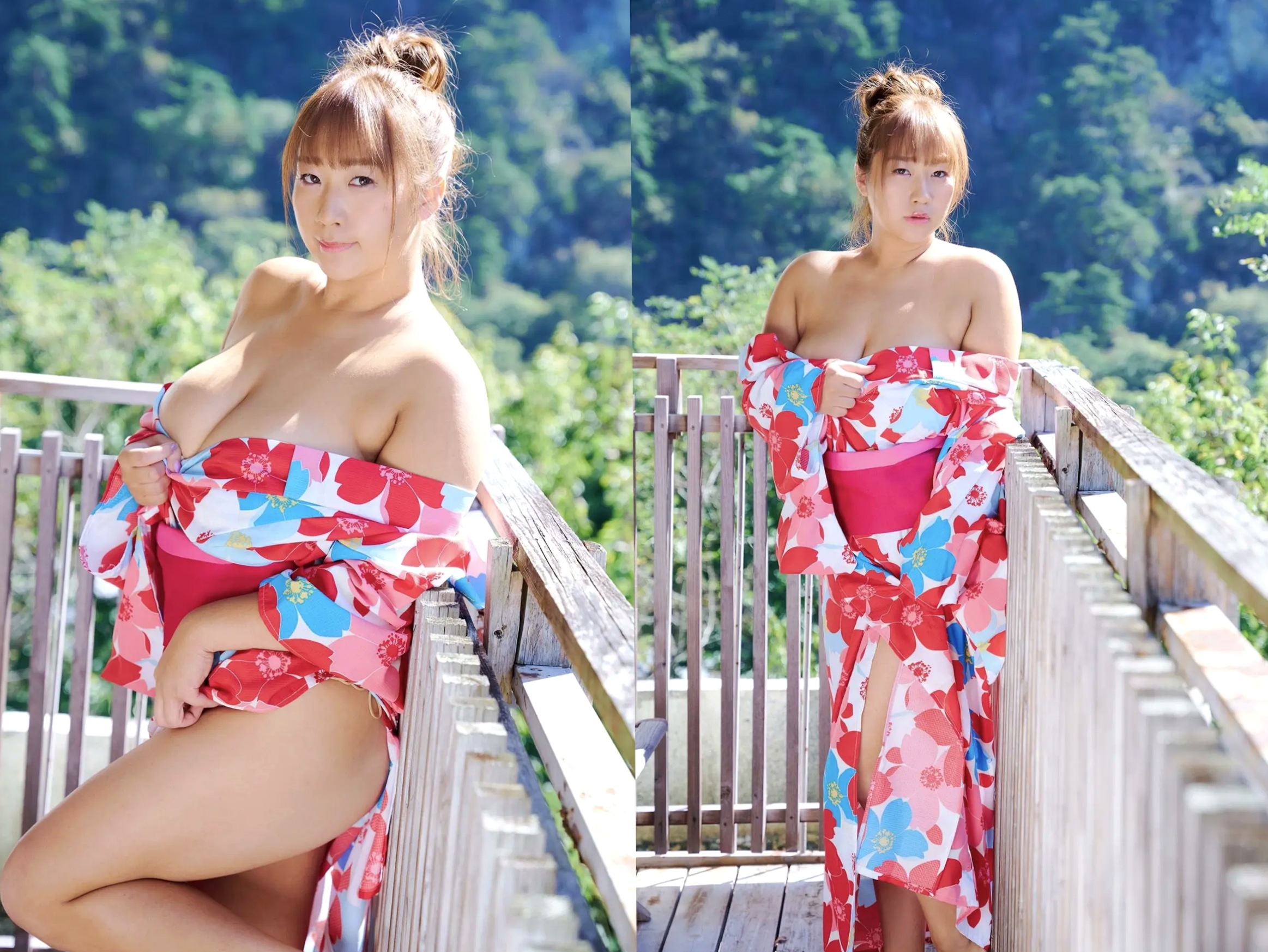 Ako - Kカップの想い 日本爆乳女神性感内衣与温泉湿身写真