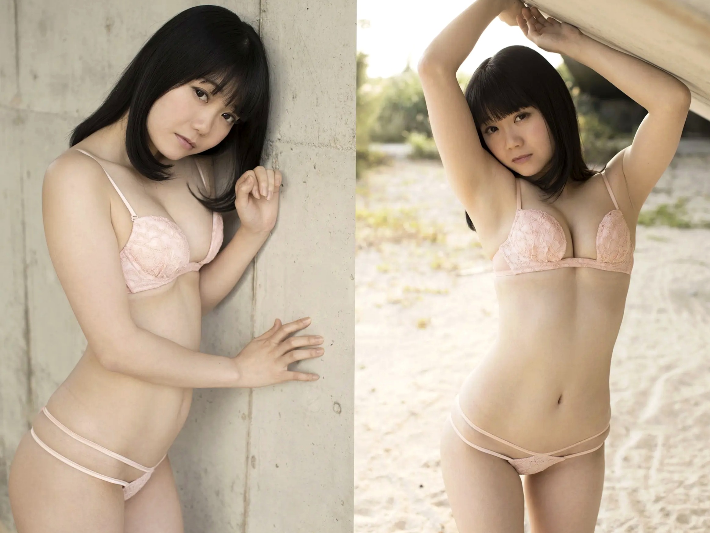 峰尾こずえ - 尻想い:日本性感女神泳池高叉泳衣与内衣诱惑写真