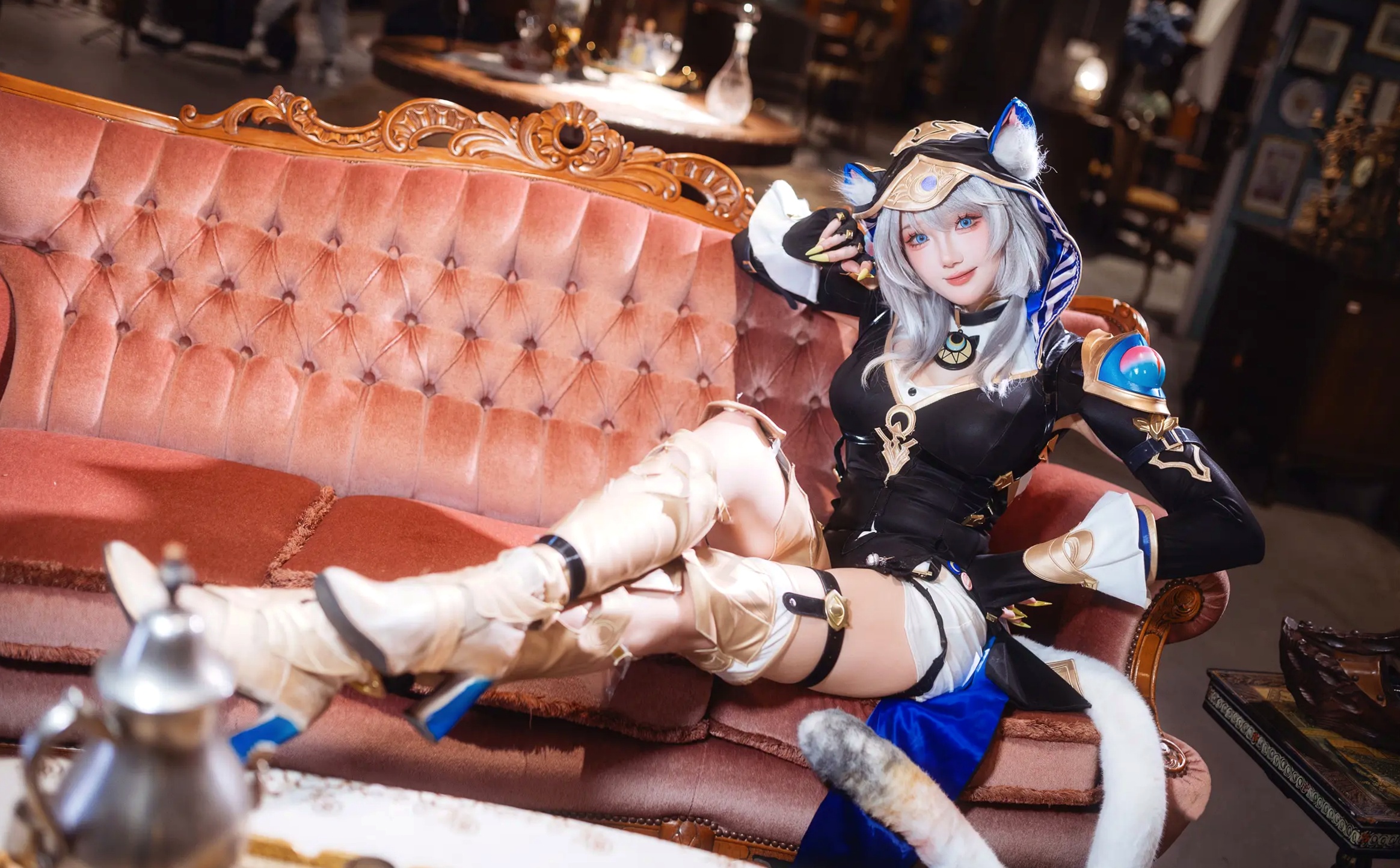 瓜希酱 - 崩坏 星穹铁道 赛飞儿 室内复古写真 性感美腿极品Cosplay