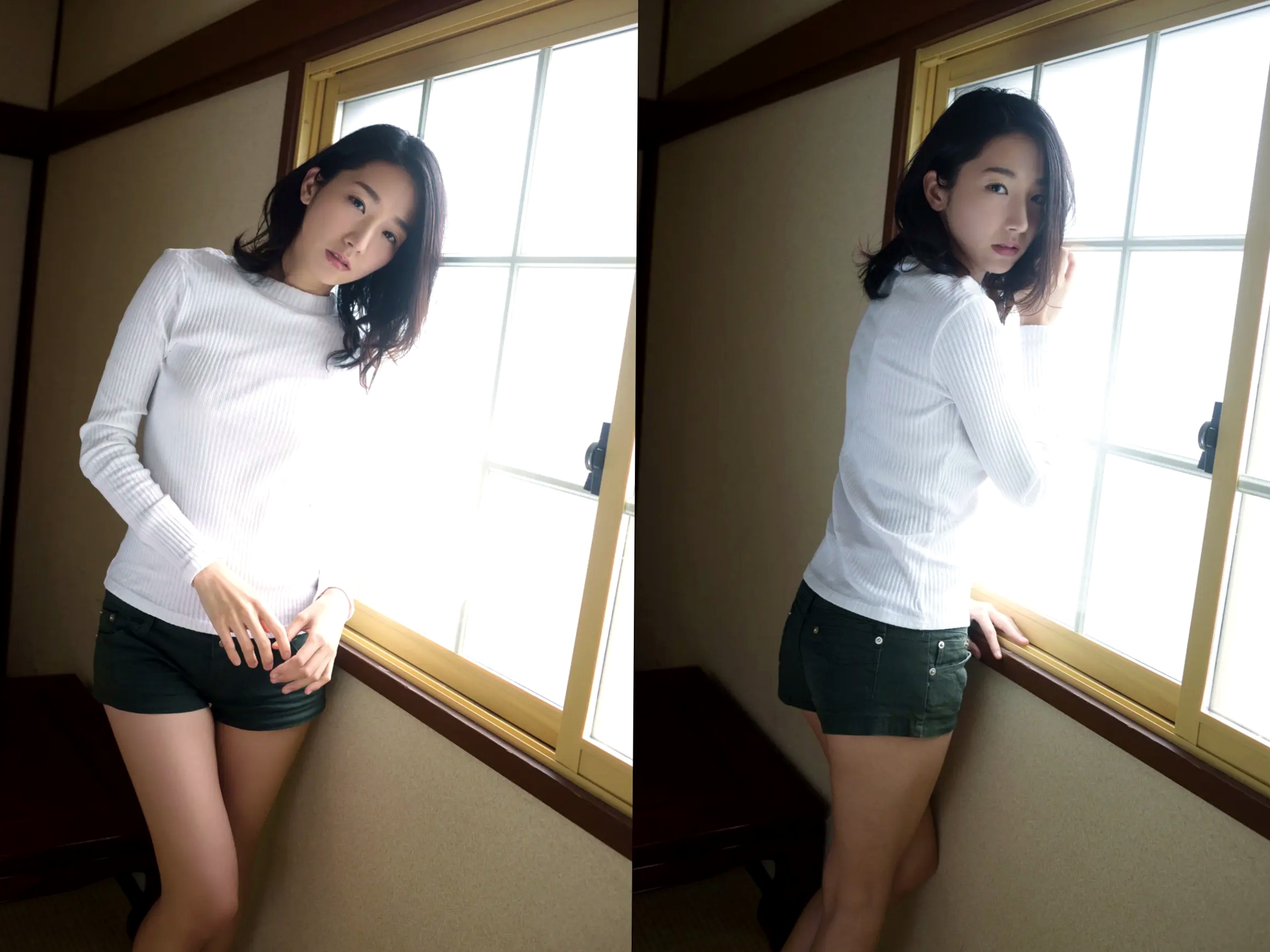 大塚び流 - 美女健身教练 日系居家瑜伽服性感私房写真
