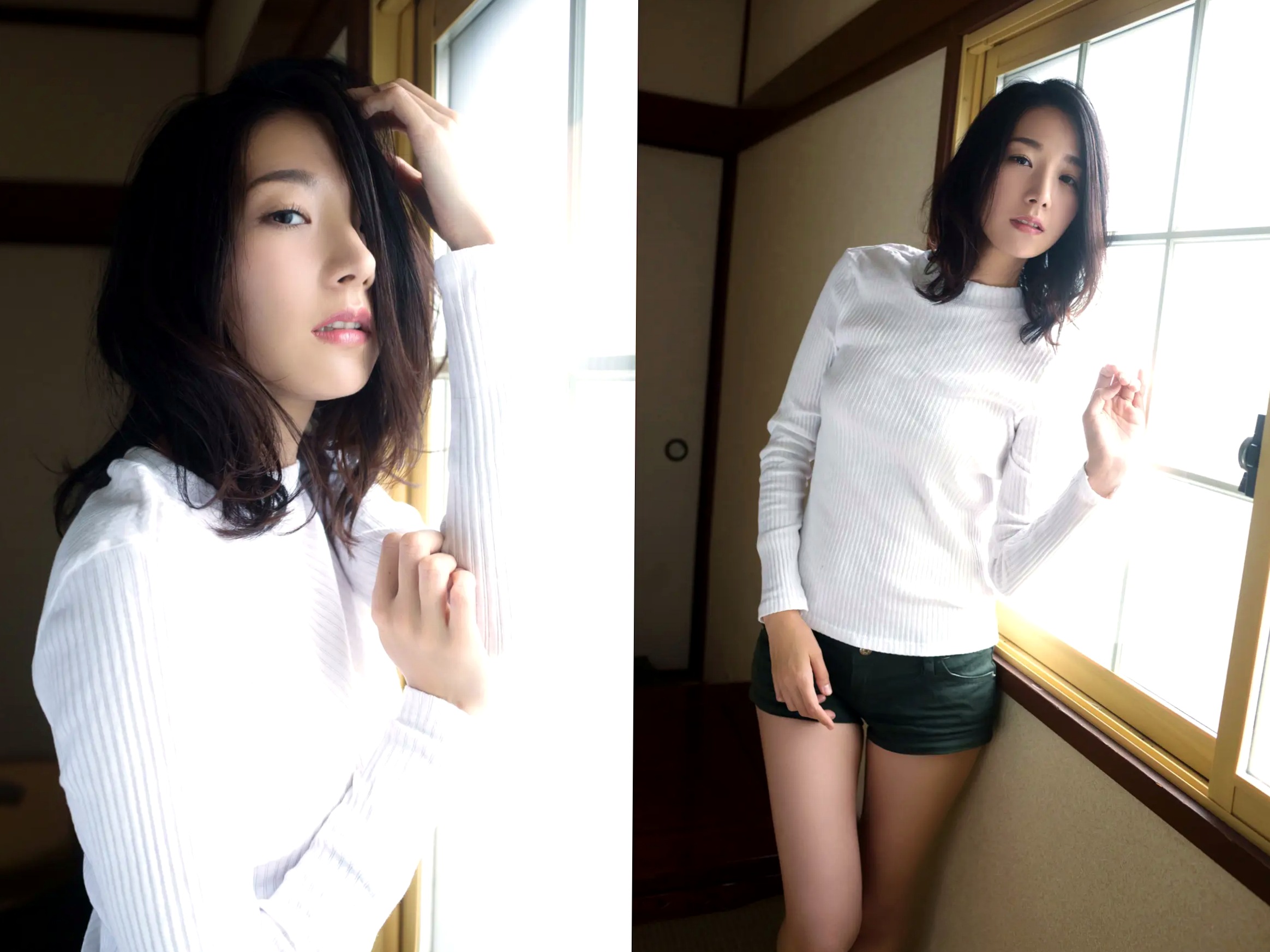 大塚び流 - 美女健身教练 日系居家瑜伽服性感私房写真