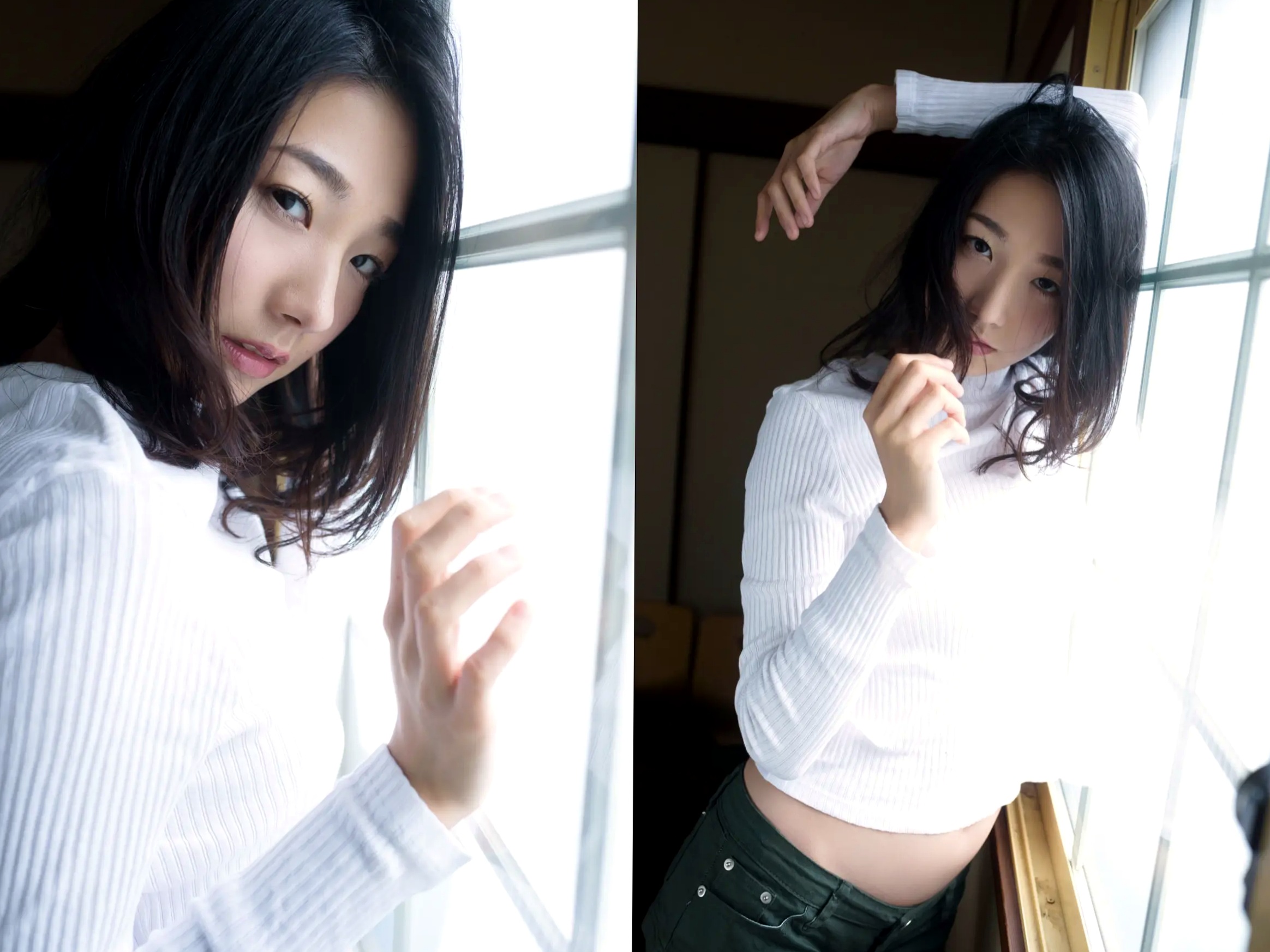 大塚び流 - 美女健身教练 日系居家瑜伽服性感私房写真