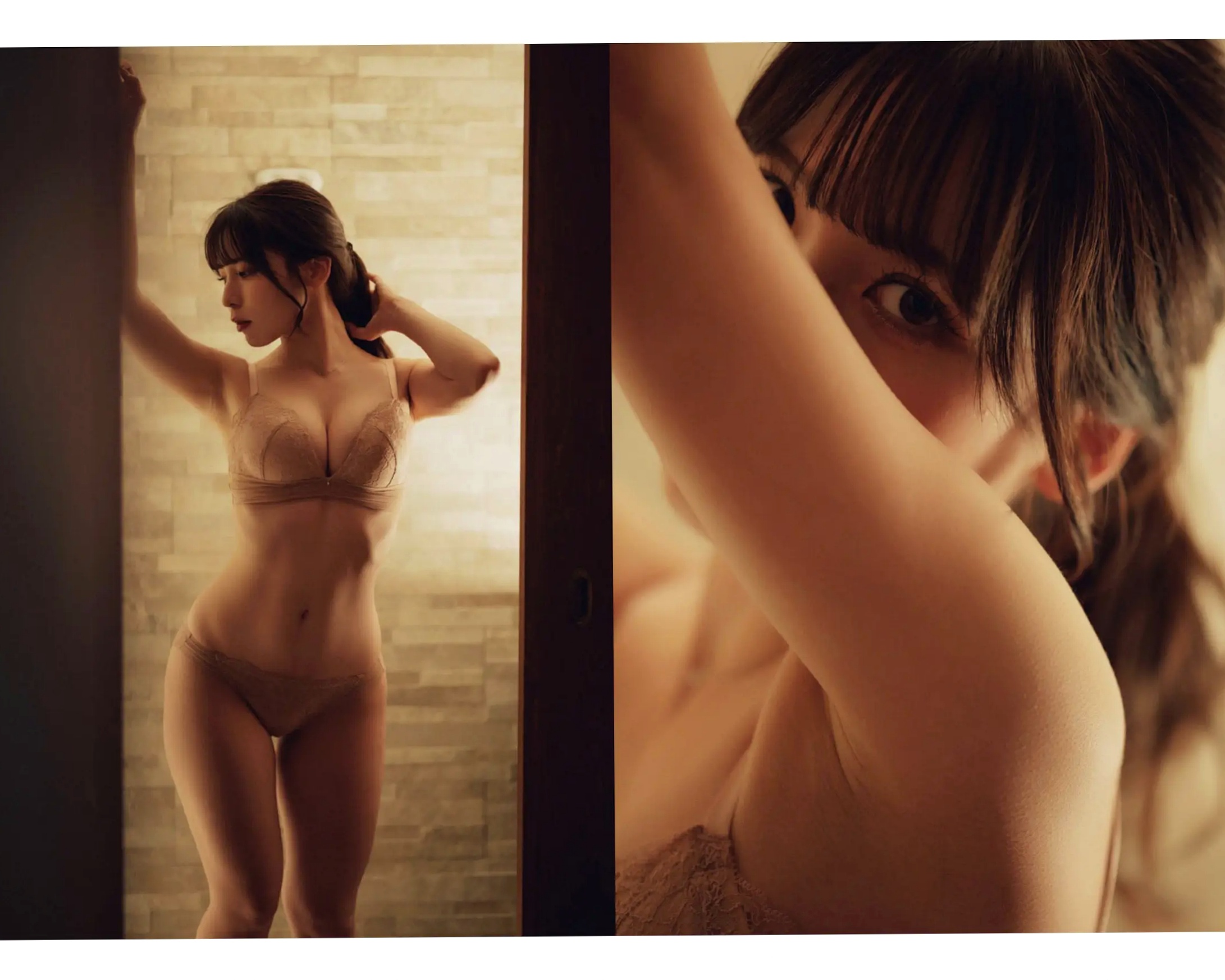 紗愛:日系性感内衣与海滨夕阳沙滩唯美写真