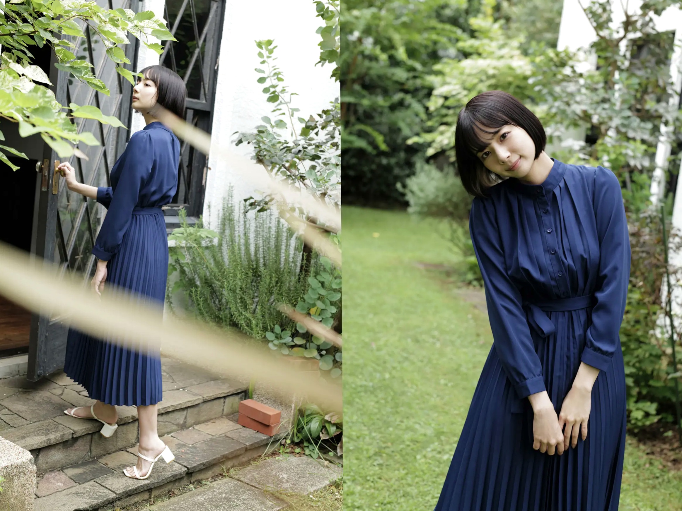 高宮まり x 岡田紗佳 - 牌 x 牌 Ⅱ:性感内衣与黑丝皮衣诱惑写真