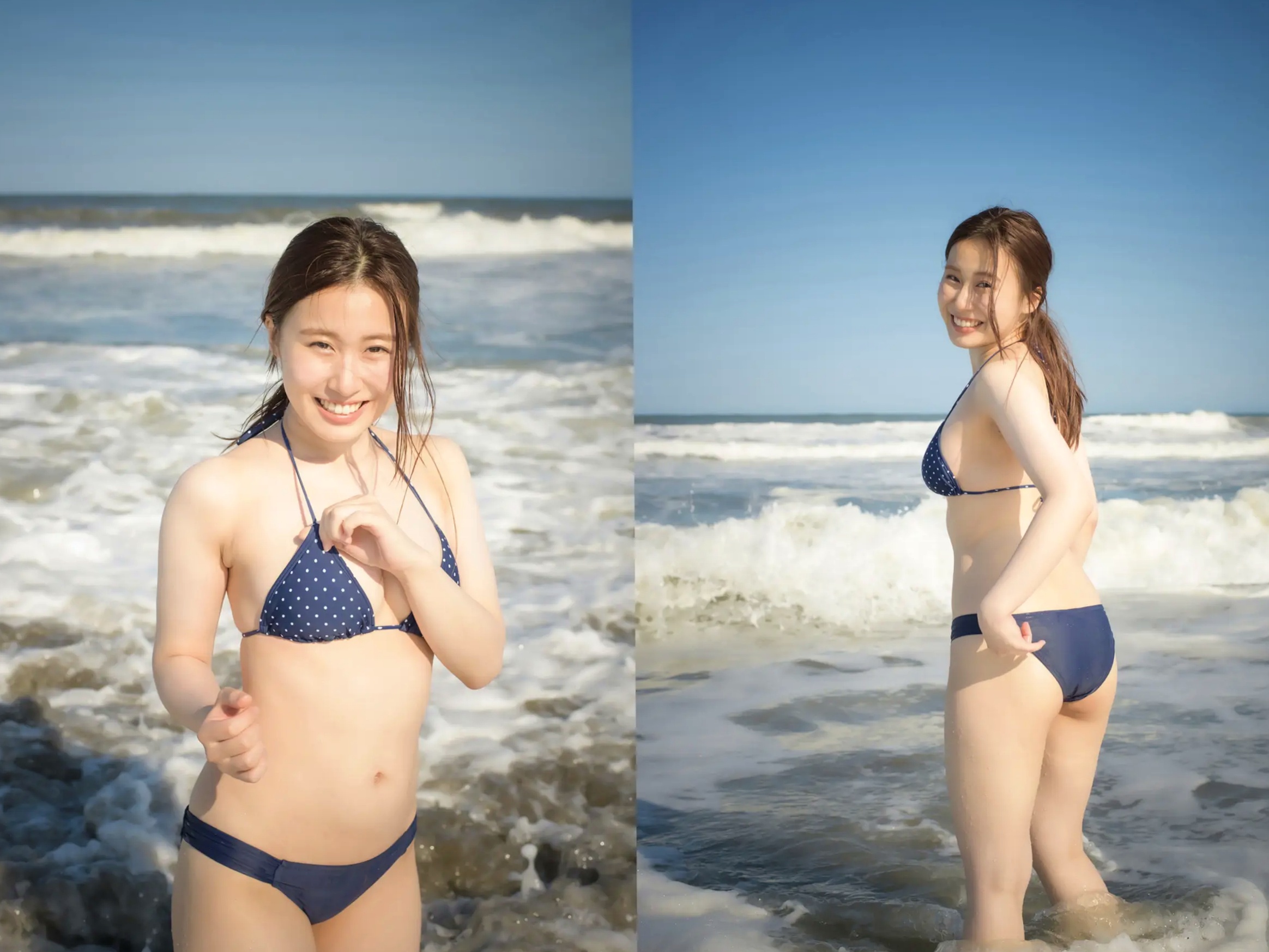 朝倉ここな - COCONANA 日系清纯JK制服与海滩比基尼户外写真