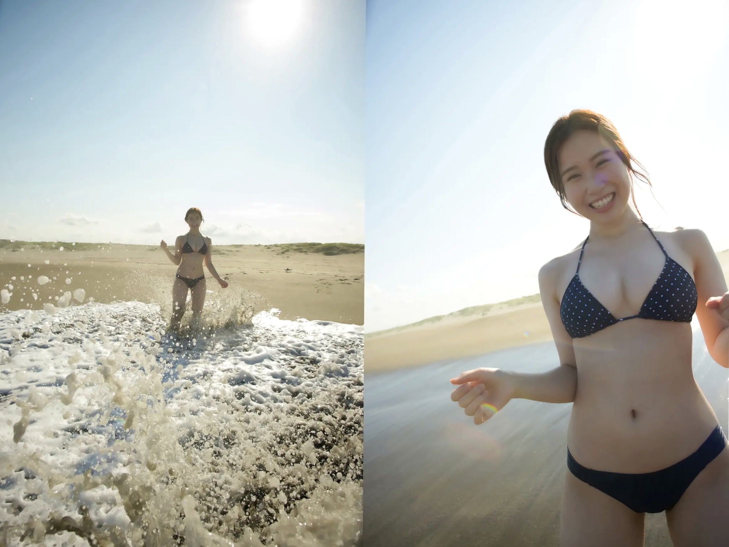 朝倉ここな - COCONANA 日系清纯JK制服与海滩比基尼户外写真