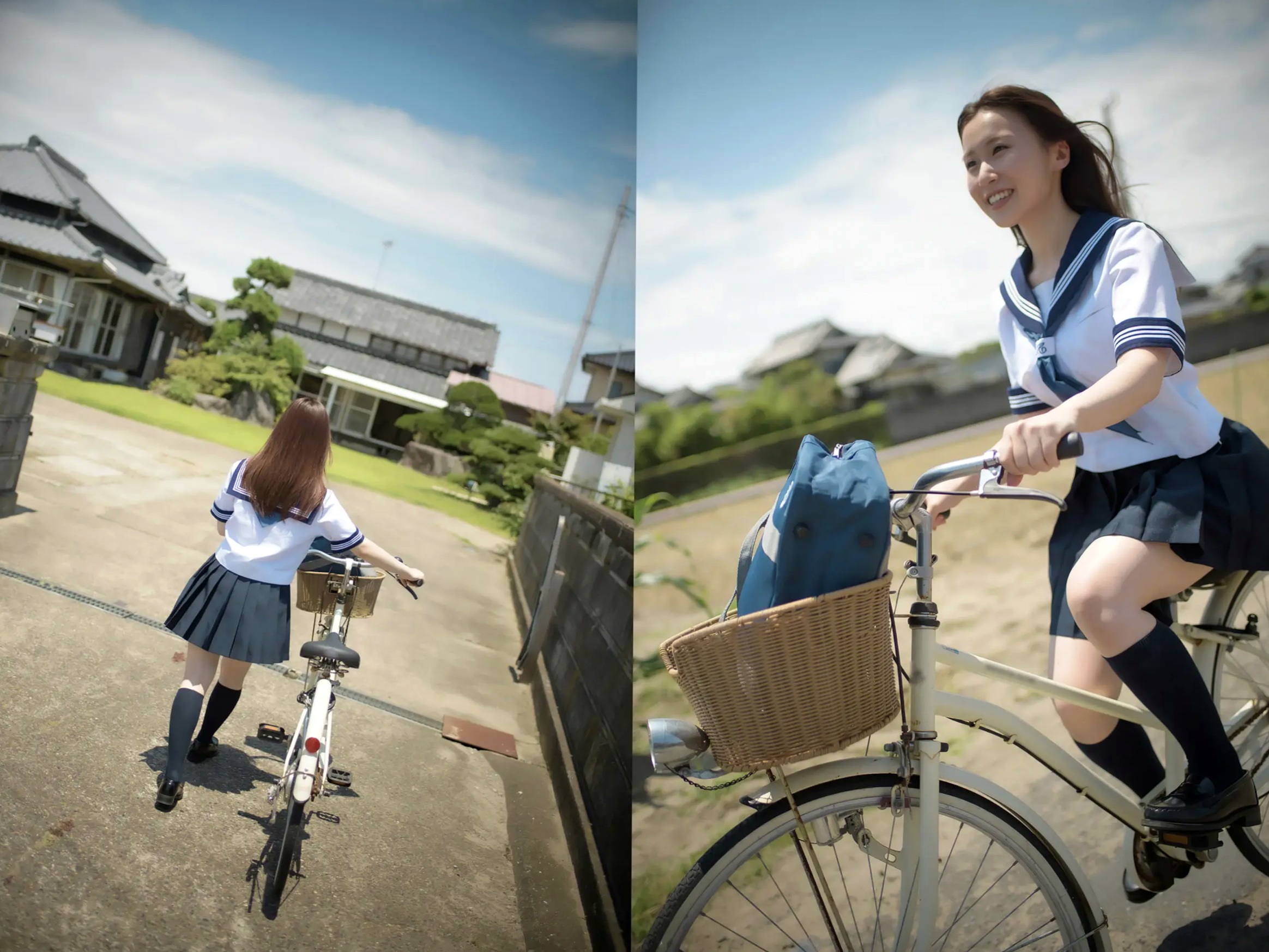 朝倉ここな - COCONANA 日系清纯JK制服与海滩比基尼户外写真