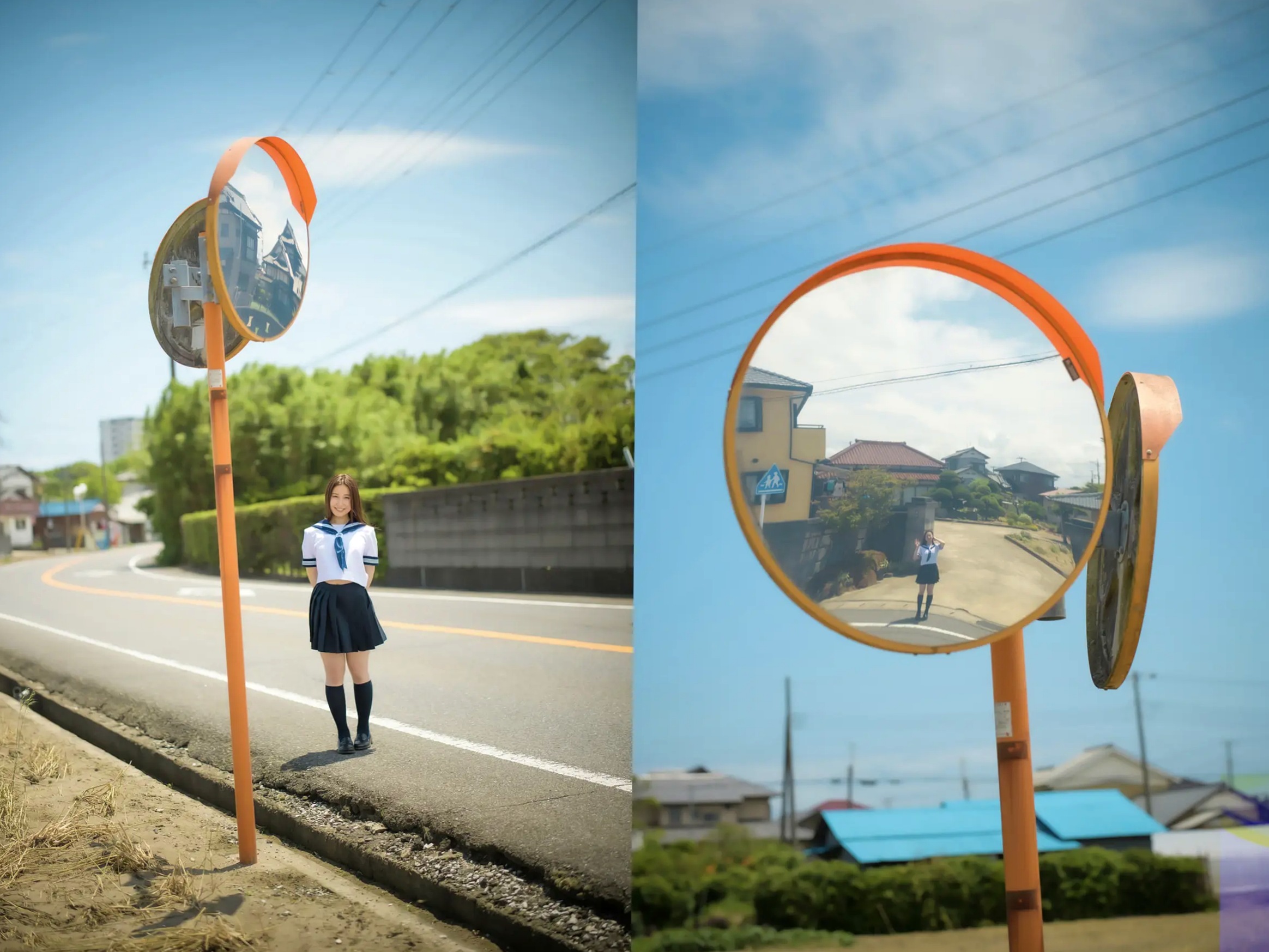 朝倉ここな - COCONANA 日系清纯JK制服与海滩比基尼户外写真