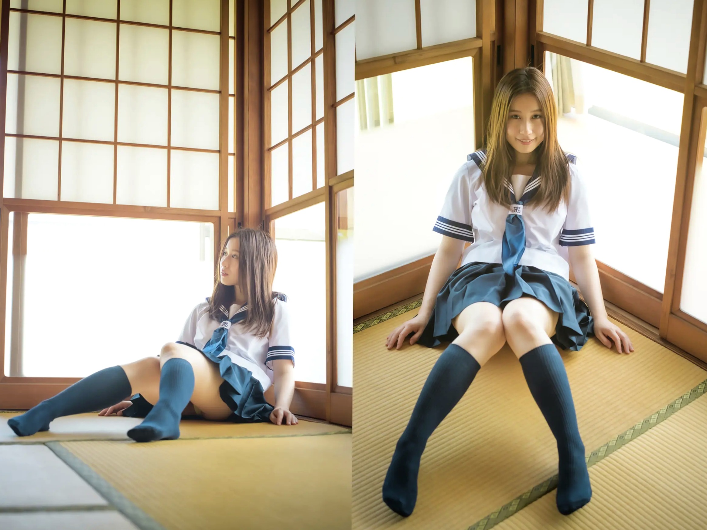 朝倉ここな - COCONANA 日系清纯JK制服与海滩比基尼户外写真