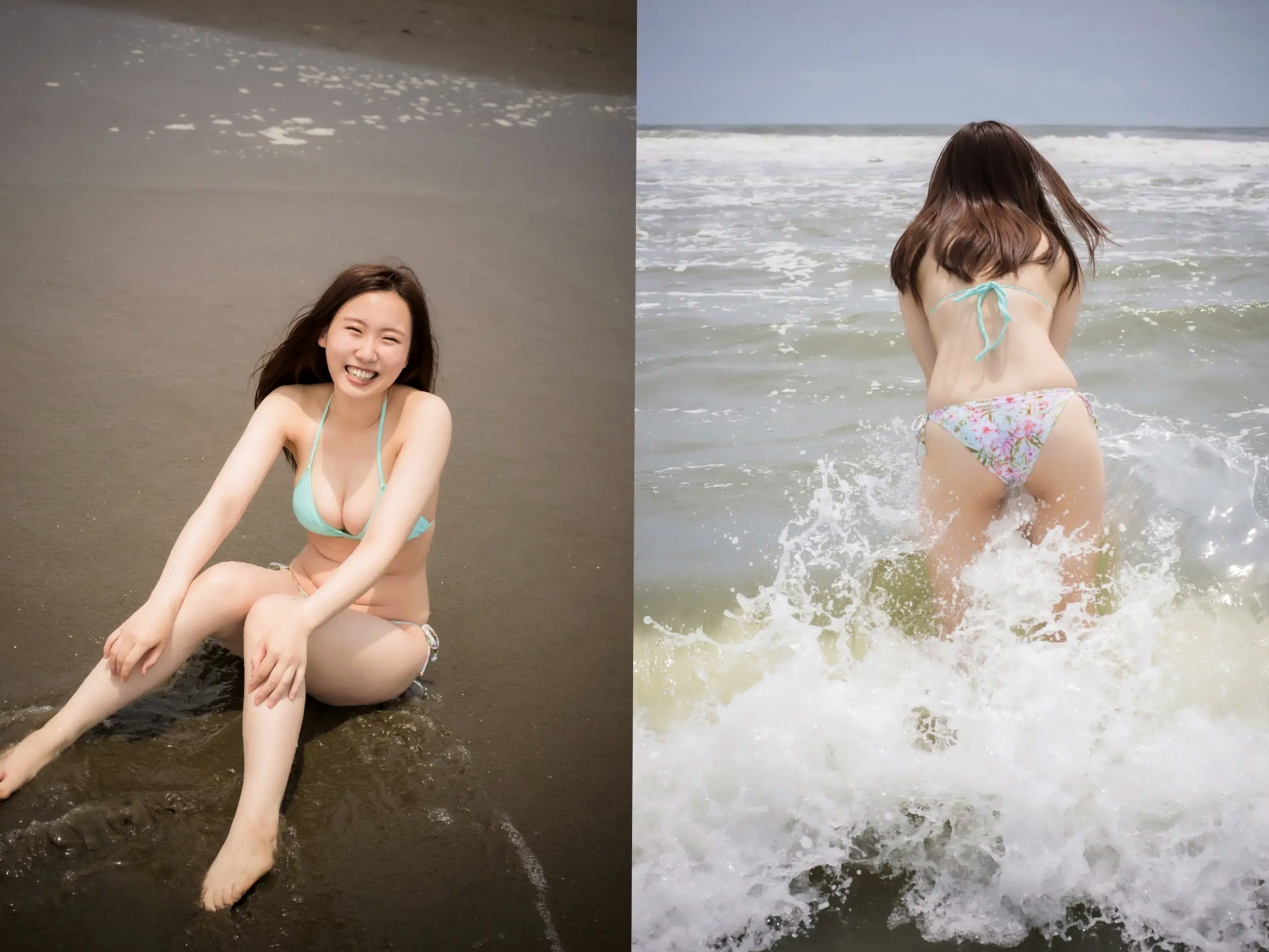 朝倉ここな - COCONANA 日系清纯JK制服与海滩比基尼户外写真