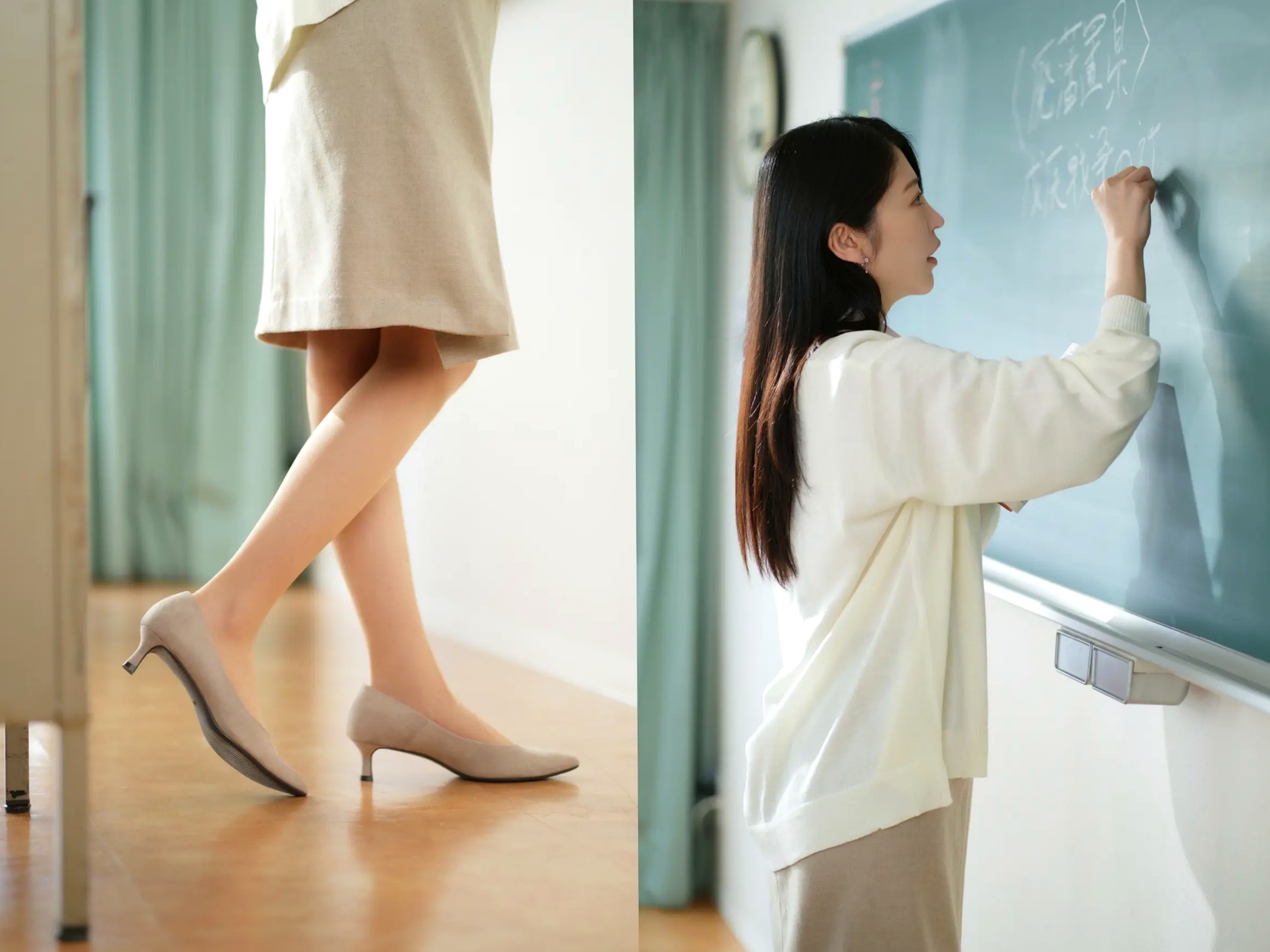 森日向子 - 诱惑女教师眼镜制服性感内衣写真《僕は、誘惑教師に恋をする Class.01》