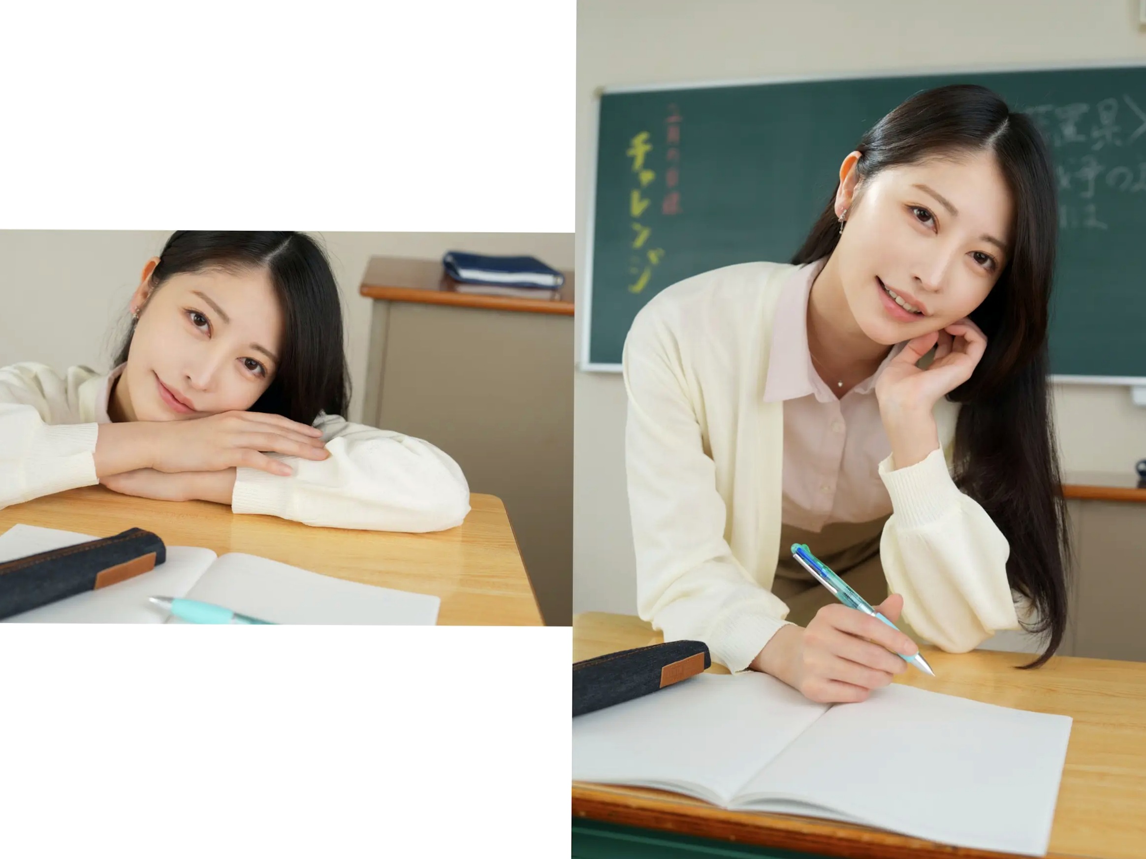 森日向子 - 诱惑女教师眼镜制服性感内衣写真《僕は、誘惑教師に恋をする Class.01》