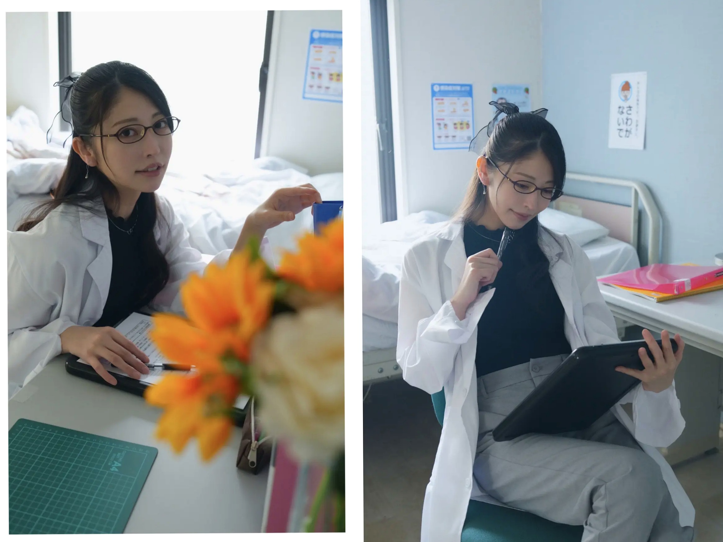 森日向子 - 诱惑女教师眼镜制服性感内衣写真《僕は、誘惑教師に恋をする Class.01》
