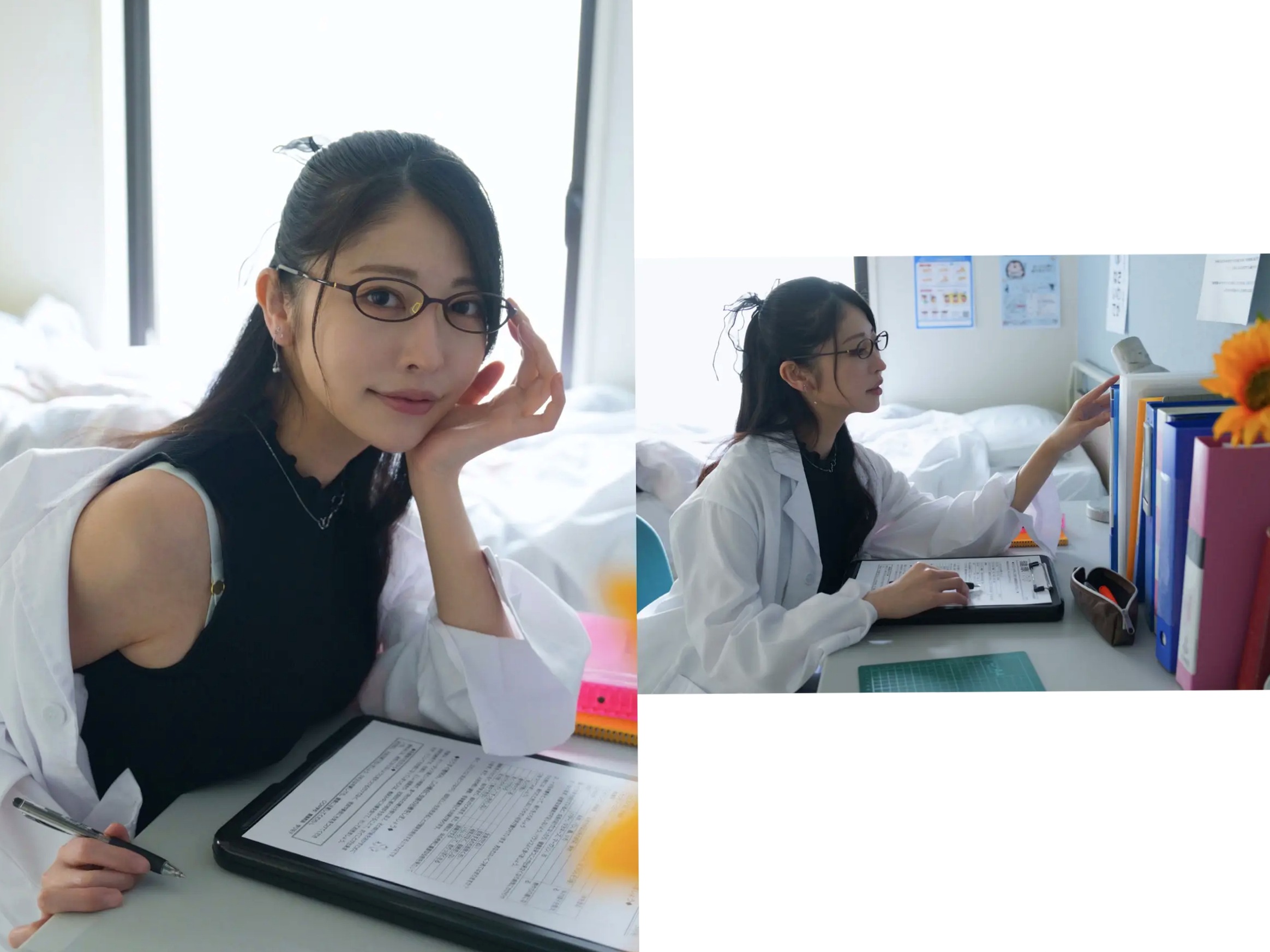 森日向子 - 诱惑女教师眼镜制服性感内衣写真《僕は、誘惑教師に恋をする Class.01》