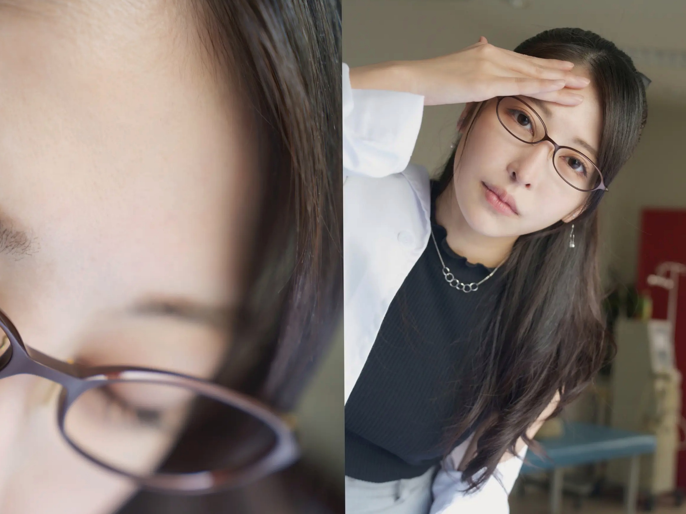 森日向子 - 诱惑女教师眼镜制服性感内衣写真《僕は、誘惑教師に恋をする Class.01》