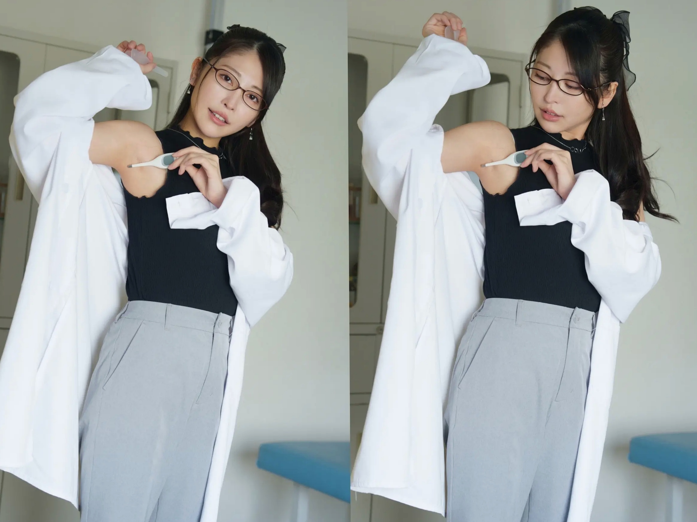 森日向子 - 诱惑女教师眼镜制服性感内衣写真《僕は、誘惑教師に恋をする Class.01》