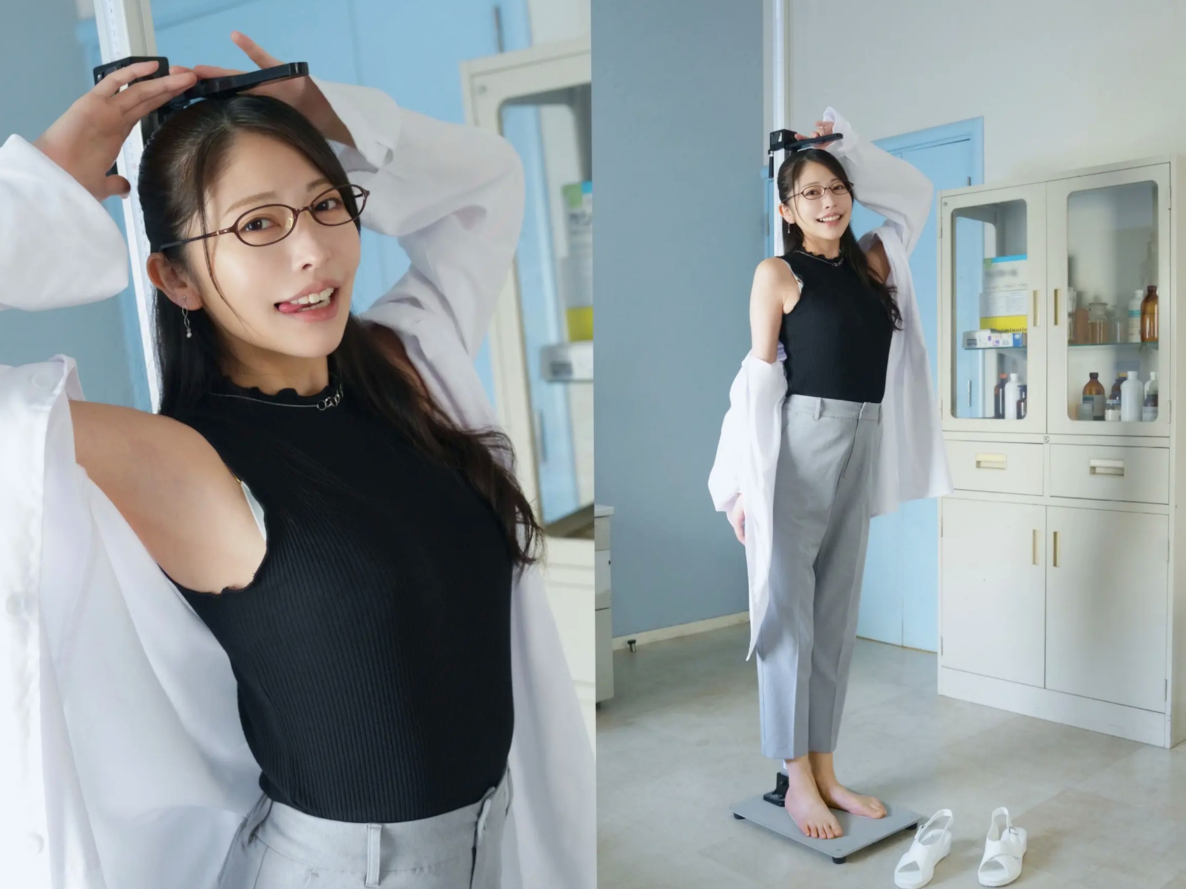 森日向子 - 诱惑女教师眼镜制服性感内衣写真《僕は、誘惑教師に恋をする Class.01》